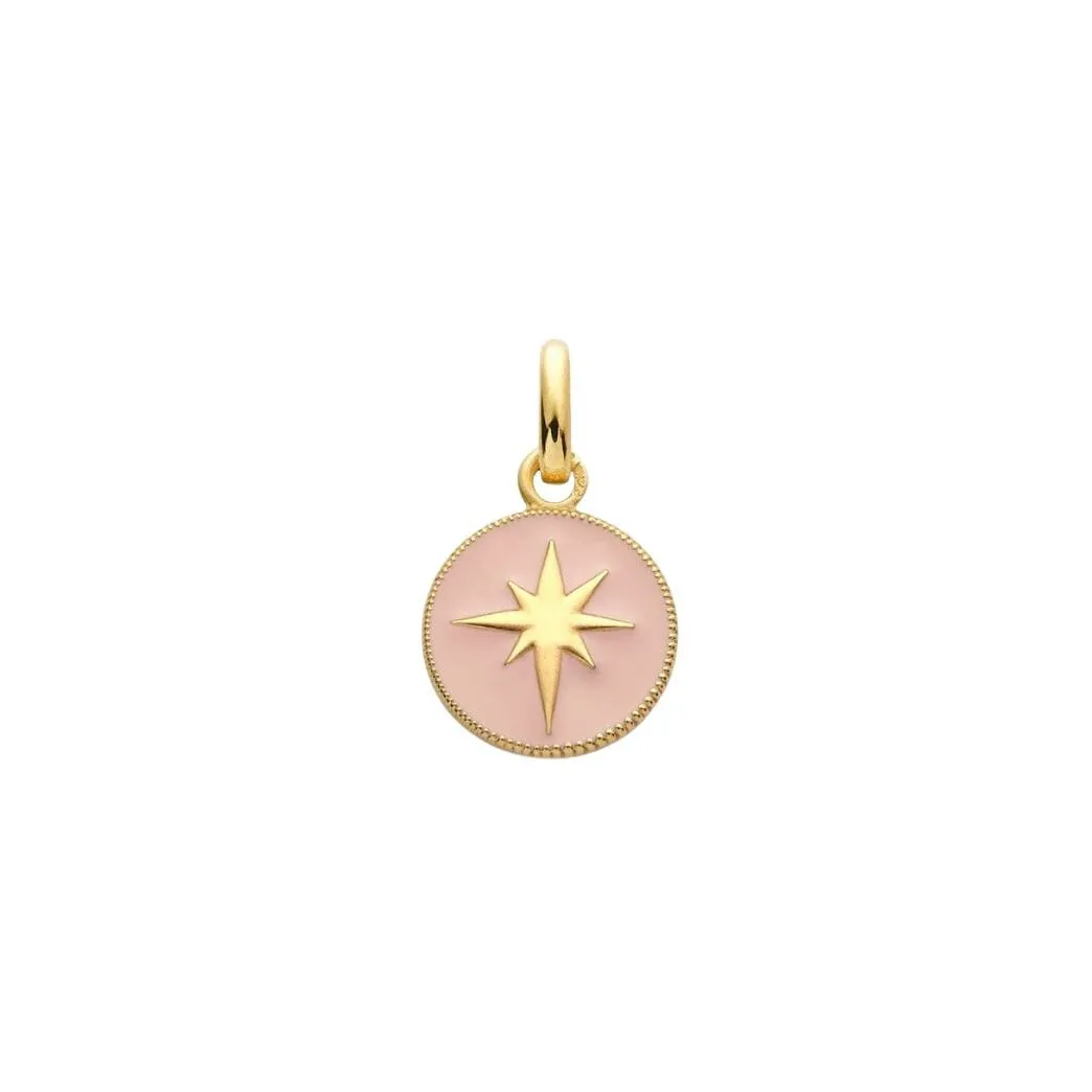 Médaille Arthus Bertrand Ma Mini Médaille, étoile Rose poudré en or jaune satiné, 10mm J11221X000 - Rigal