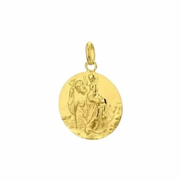 Achat Médaille Arthus Bertrand Saint Christophe de Tairac F. mince 18 mm or jaune sablé