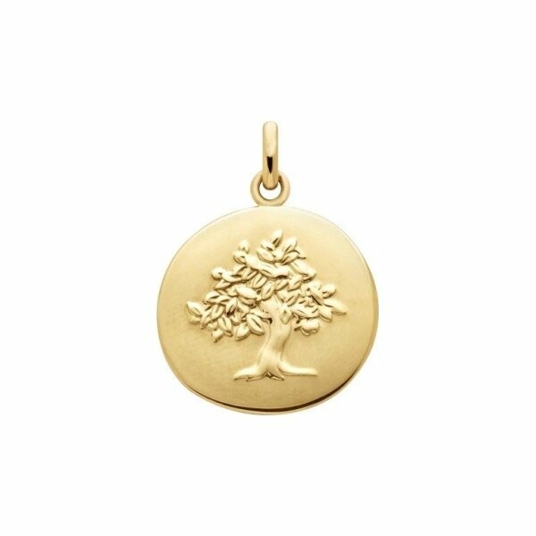 Médaille Arthus Bertrand Galet Arbre de Vie 18 mm or jaune poli