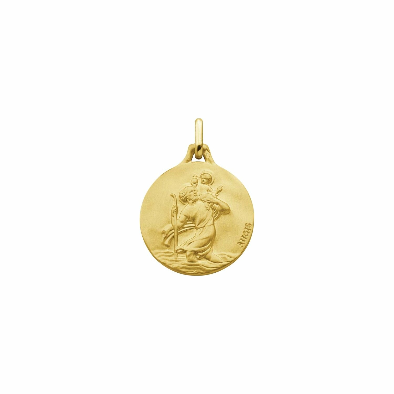 Achat Médaille Augis St Christophe en or jaune, 16mm