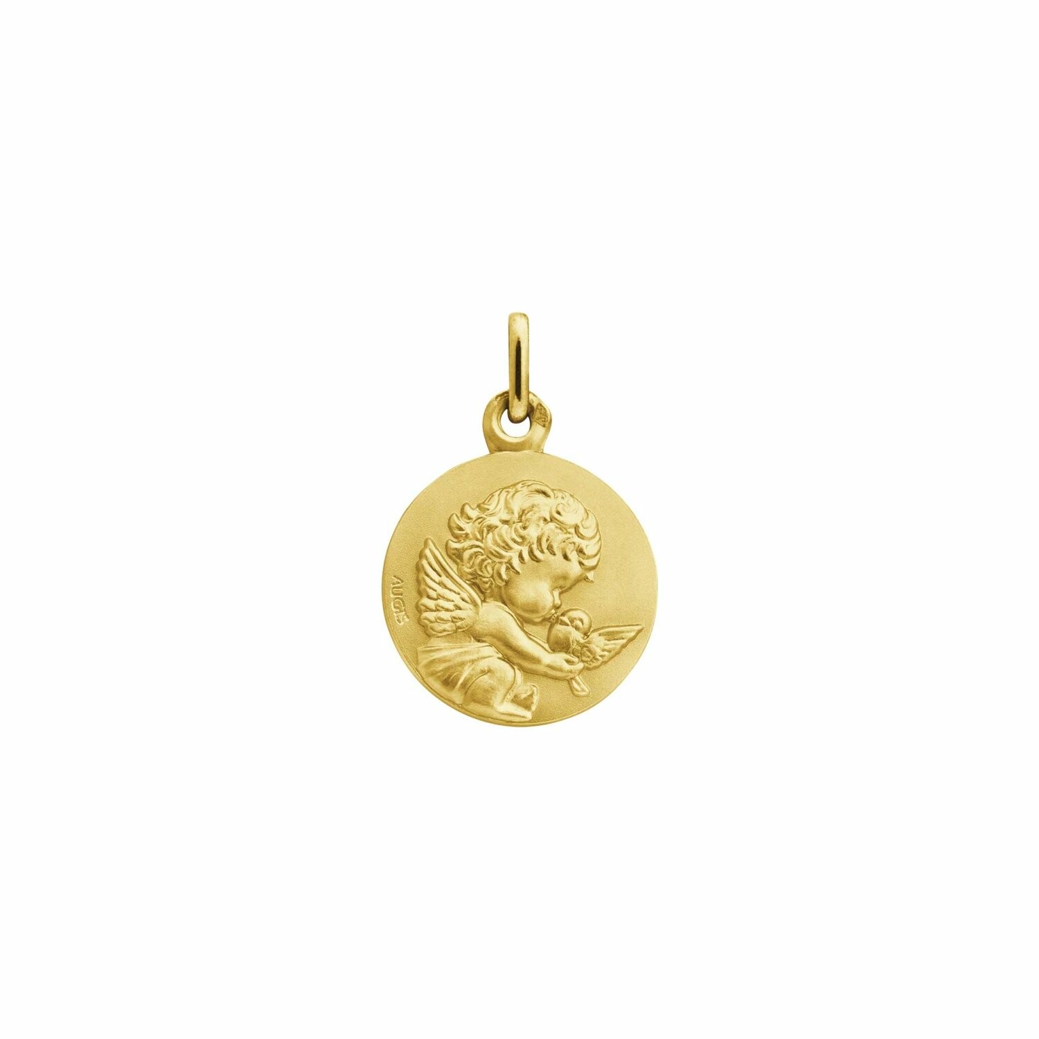 Achat Médaille Augis Ange à la colombe loupiots en or jaune, 14mm