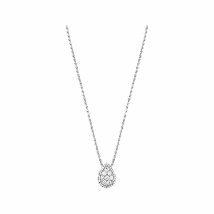 Pendentif Boucheron Serpent Bohème en or blanc et diamants