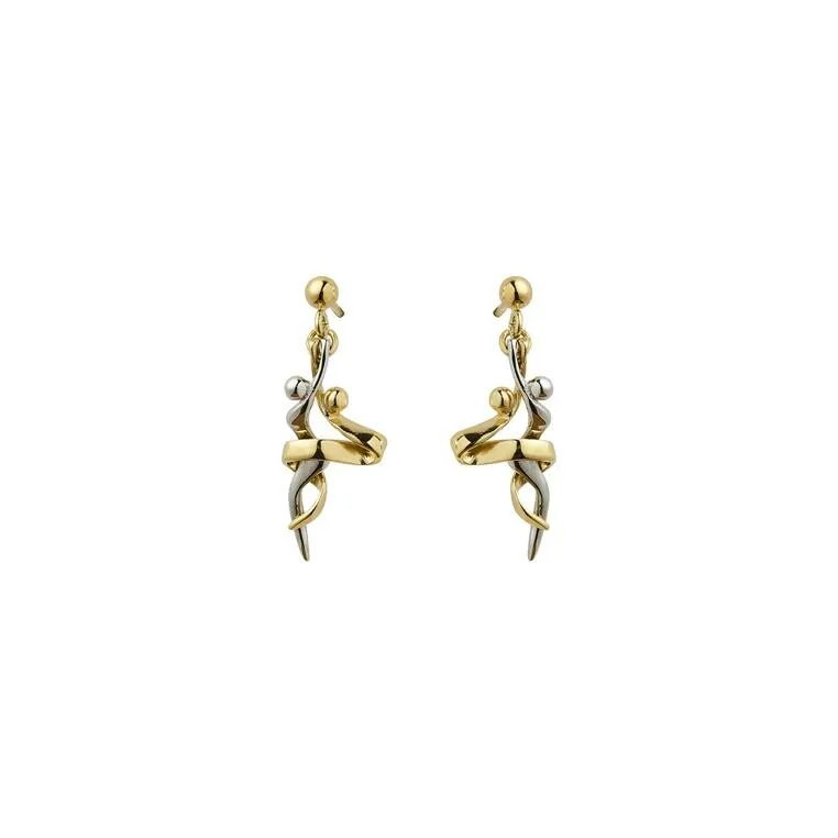 Achat Boucles d'oreilles Jourdan Bijoux Tango en acier, plaqué or jaune