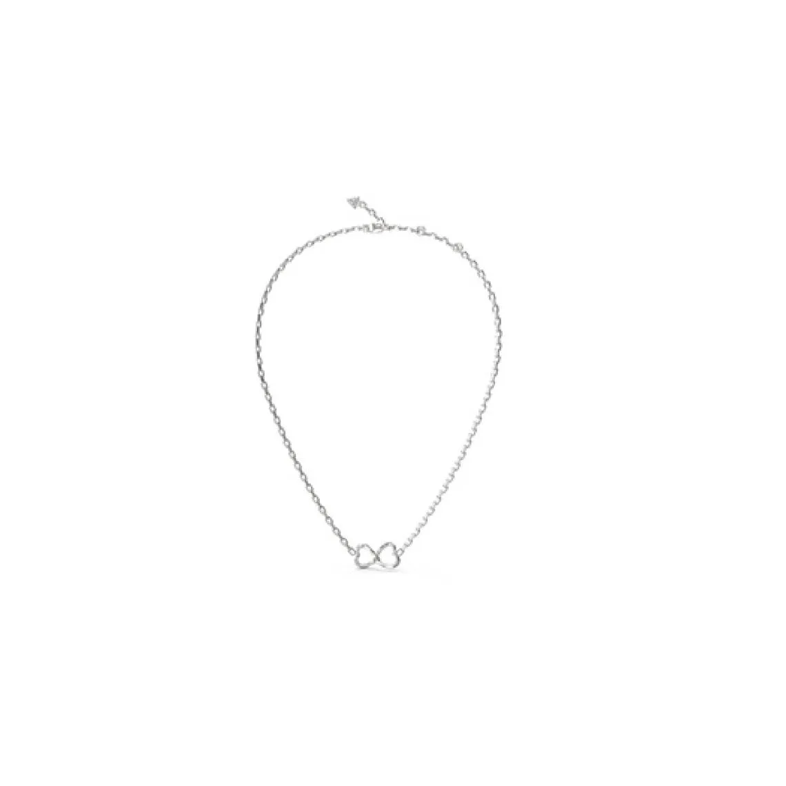 Collier Guess Acier argenté - Infini et cœur avec cristaux