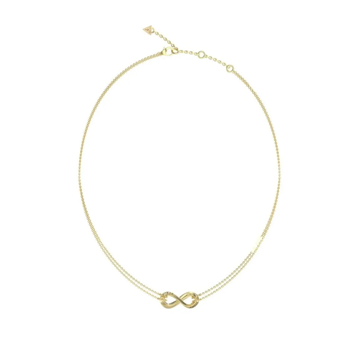 Collier Guess acier doré - Symbole infini gravé