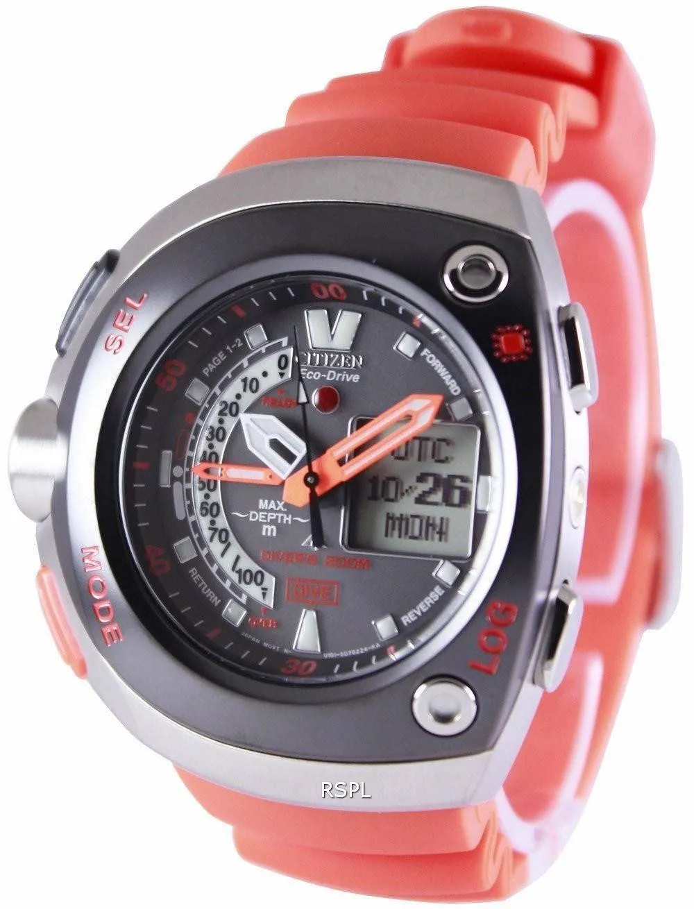 Montre de plongée Aqualand Citizen Eco-Drive JV0020-21F masculine