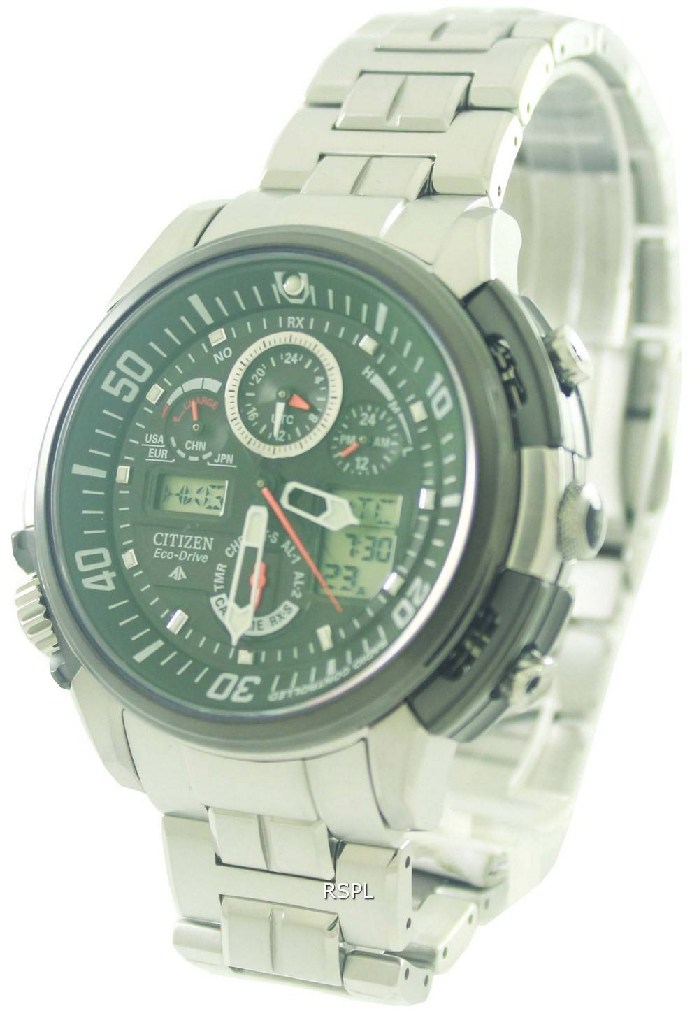 Citizen Promaster Skyhawk Titanium EcoDrive JY8000-50E JY8000 Radio contrôlée montre heure mondiale