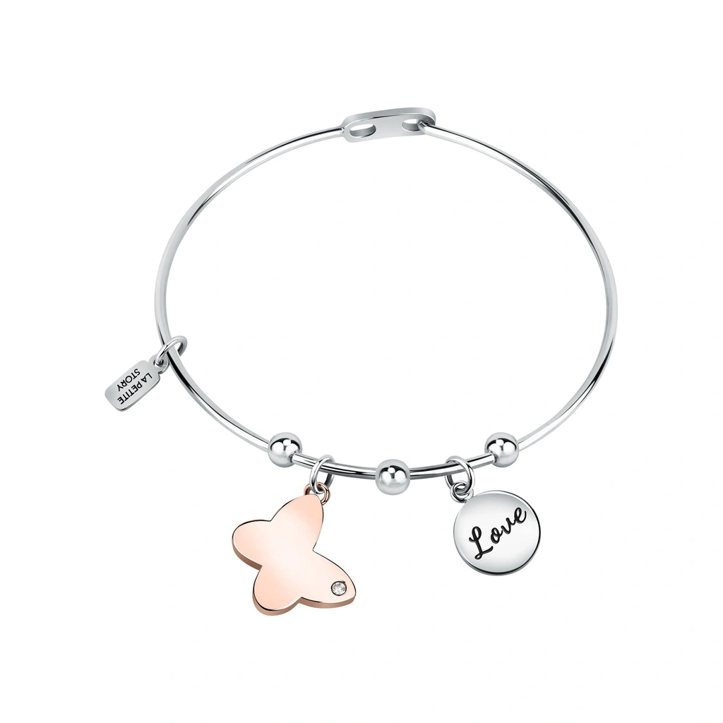 Bracelet en acier La Petite Story avec cristal transparent LPS05ARR89 pour femme