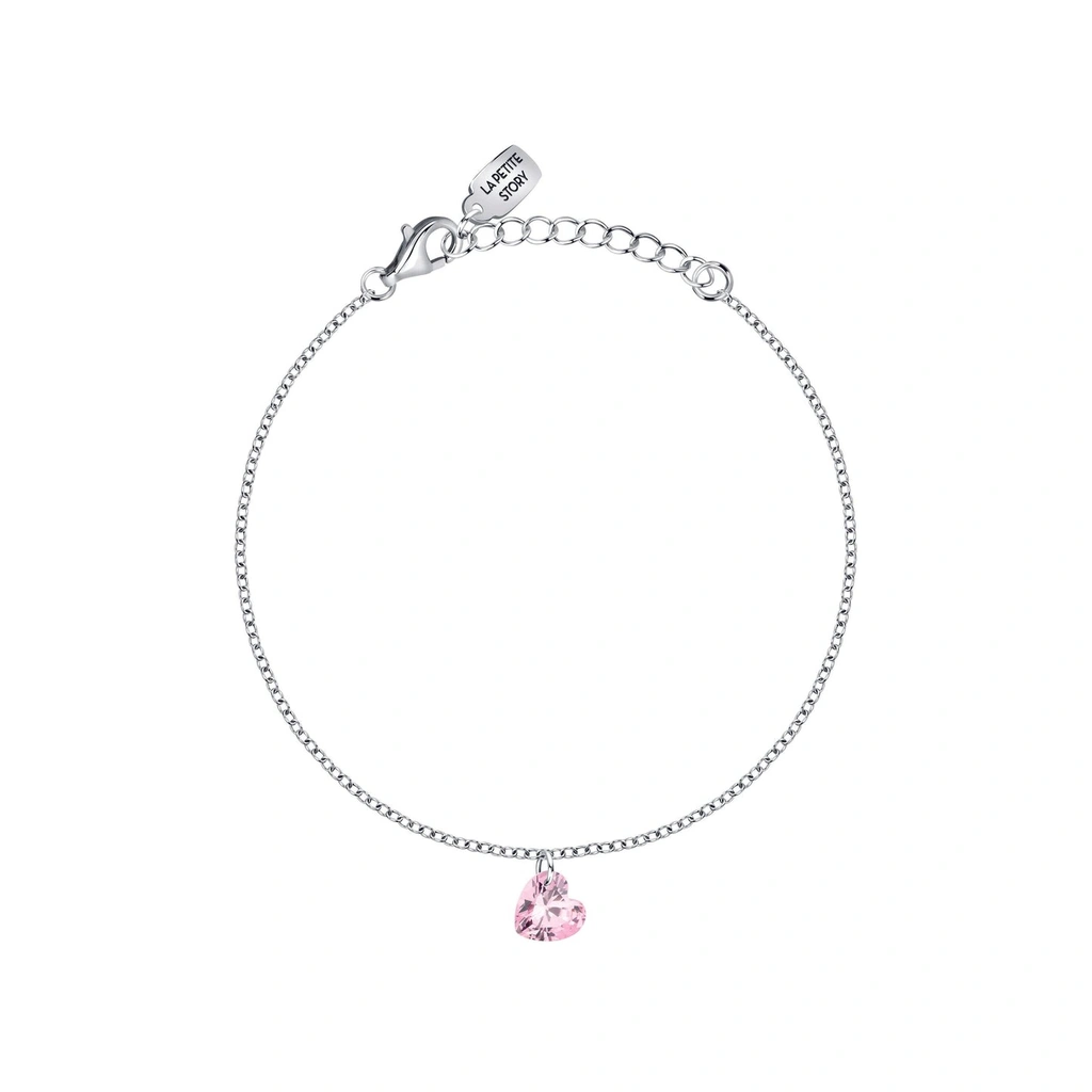 Bracelet La Petite Story en argent avec zircons blancs et roses LPS05AWV56 pour femme