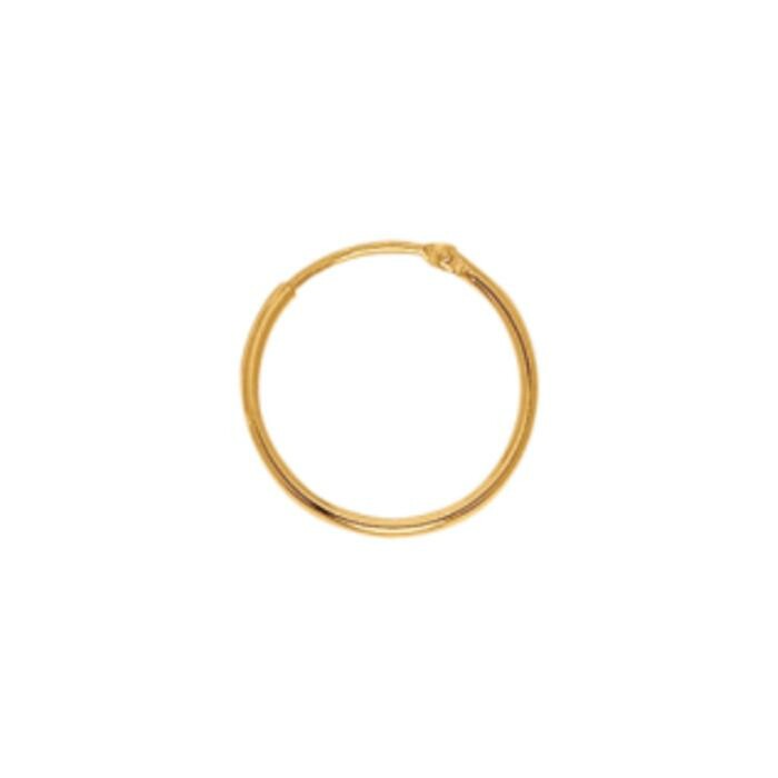 Achat Boucles d'oreilles en or jaune 750 millièmes épaisseur 1mm diamètre 10mm