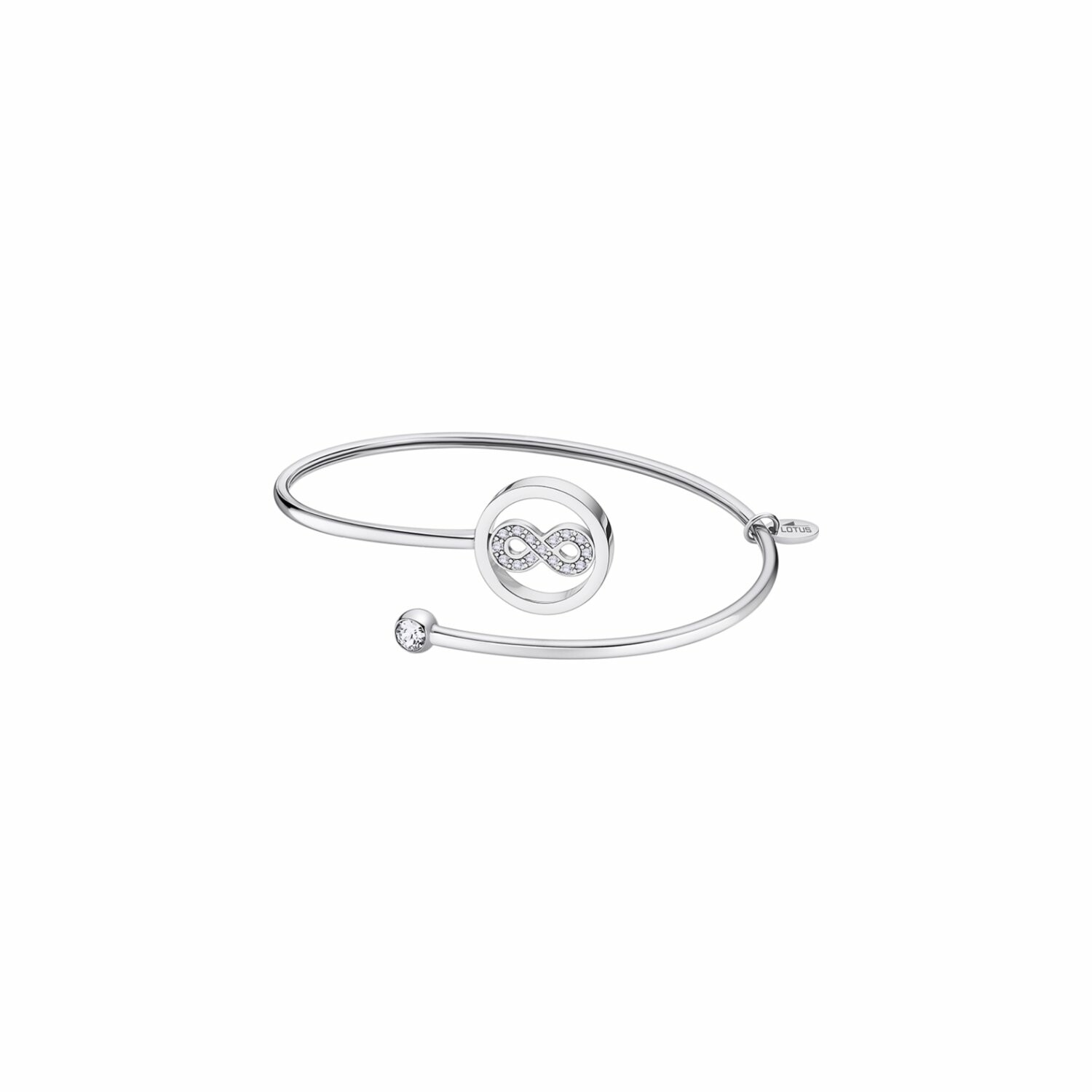 Achat Bracelet Lotus Millennial infini en acier et strass
