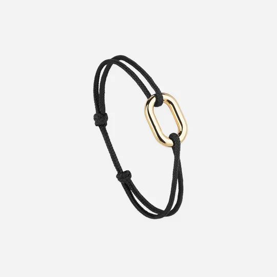 Maillon 16 mm - Plaqué Or - Noir - Le Vent à la Française