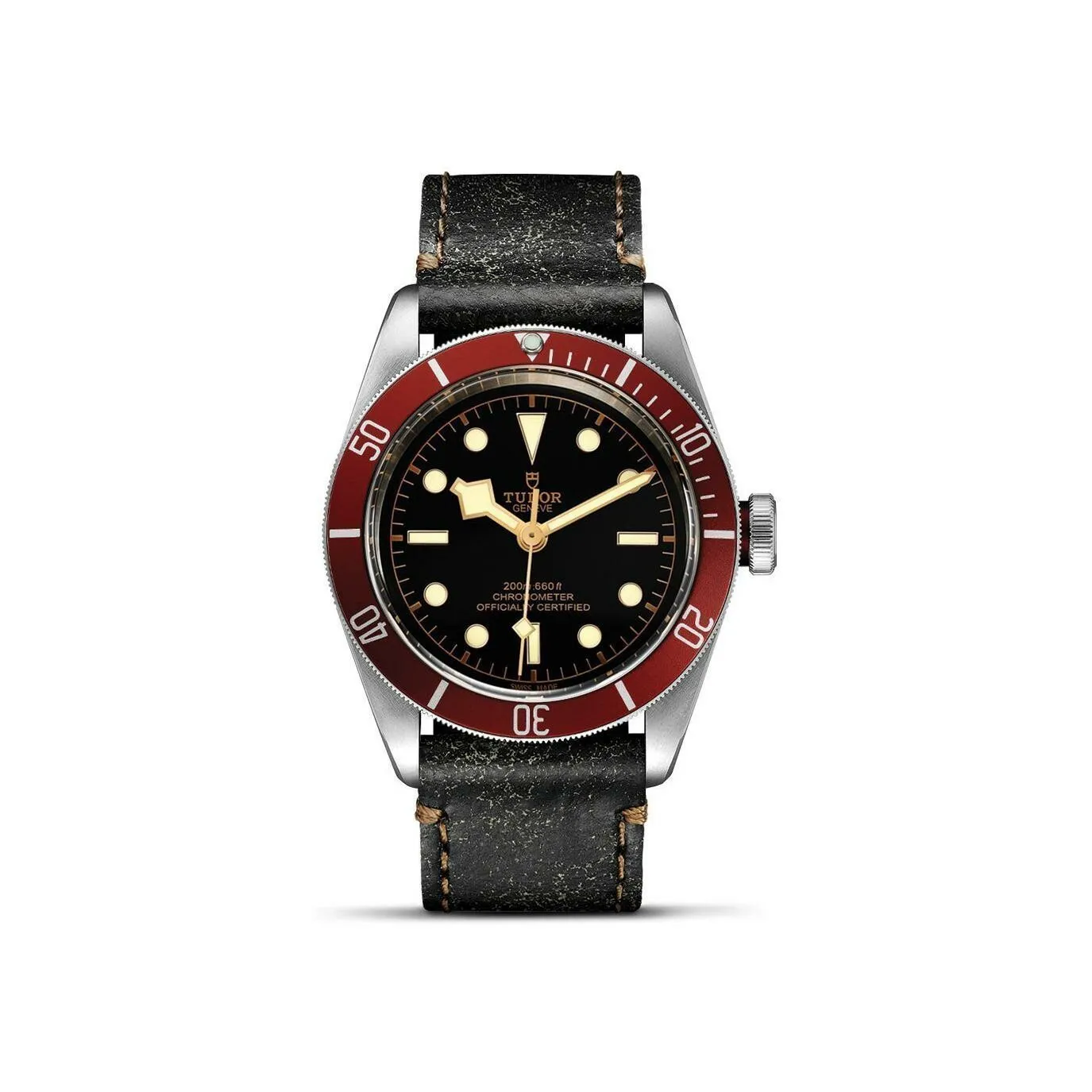 Achat Montre TUDOR Black Bay boîtier en acier 41 mm, bracelet en cuir vieilli