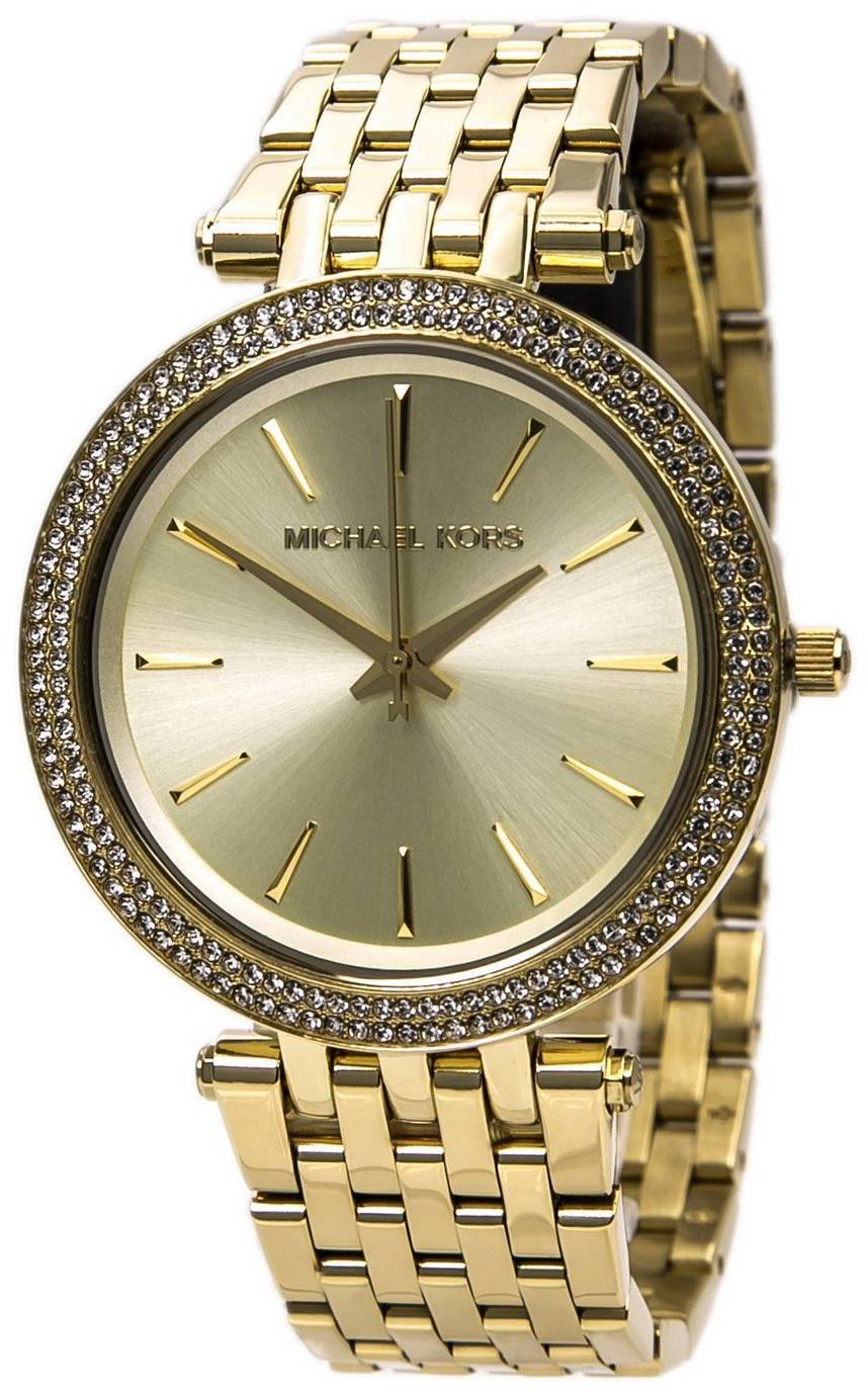 Cristaux Michael Kors Darci Glitz Pave Montre Lunette MK3191 femmes