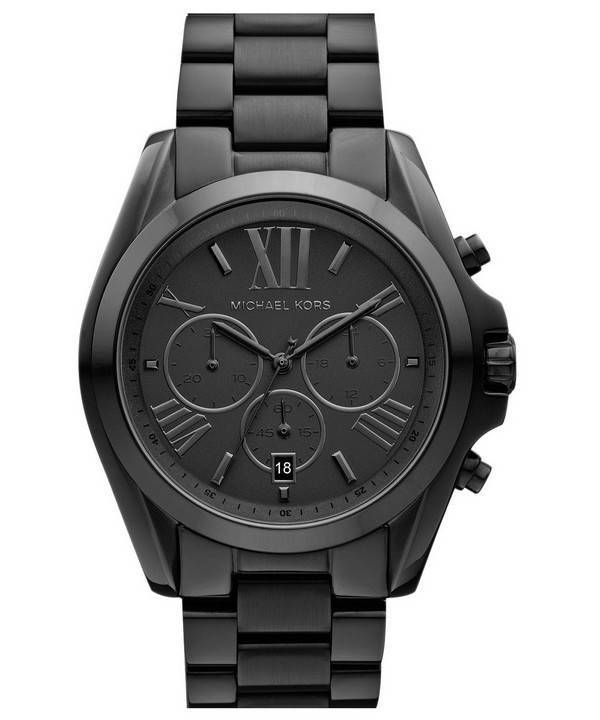 Michael Kors Bradshaw chronographe noire Ion-plaqué MK5550 montre unisexe
