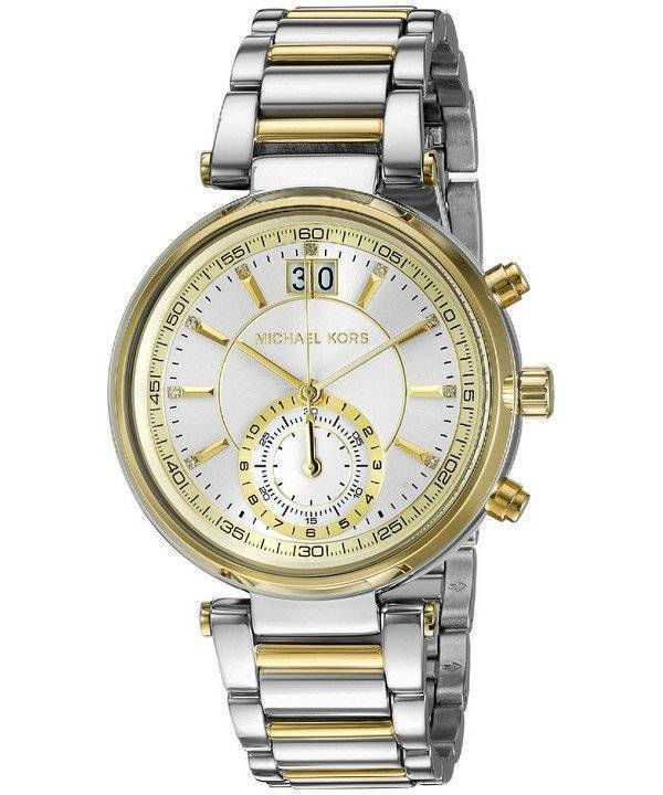 Montre Michael Kors Sawyer cadran argenté MK6225 féminin