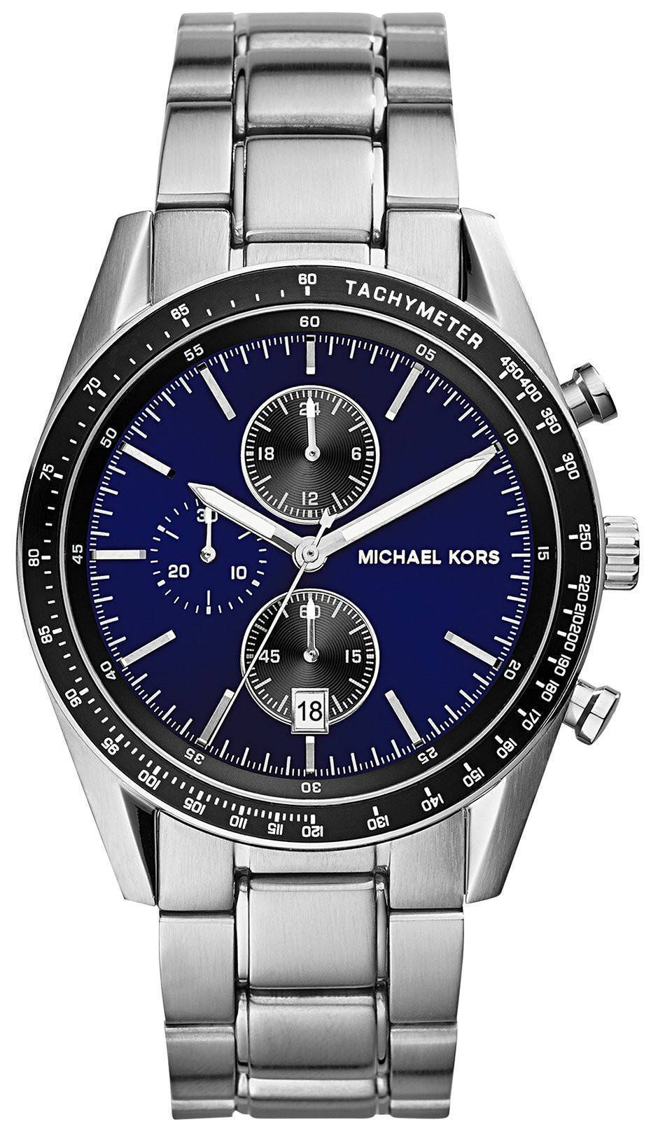 Michael Kors accélérateur chronographe cadran bleu MK8367 montre homme