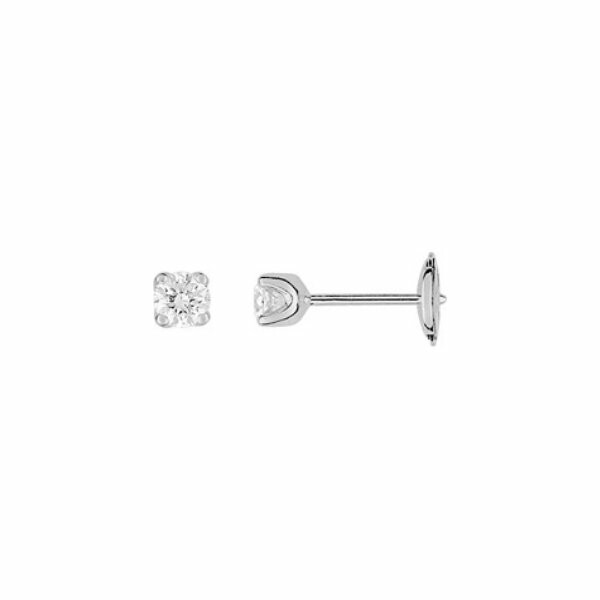 Achat Boucles d'oreilles en or blanc et diamants de 0.50ct