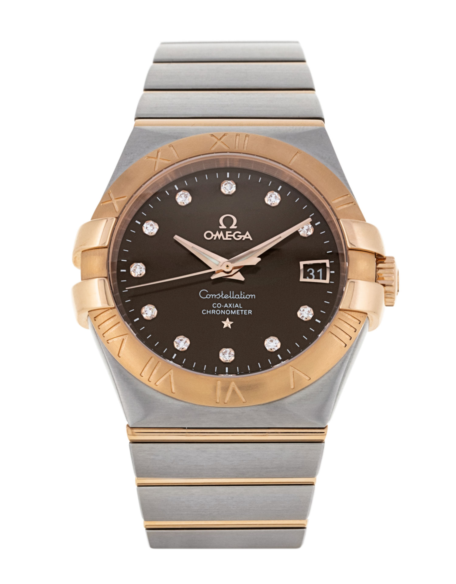 Omega Constellation Chronometer - cadran Diamant brun