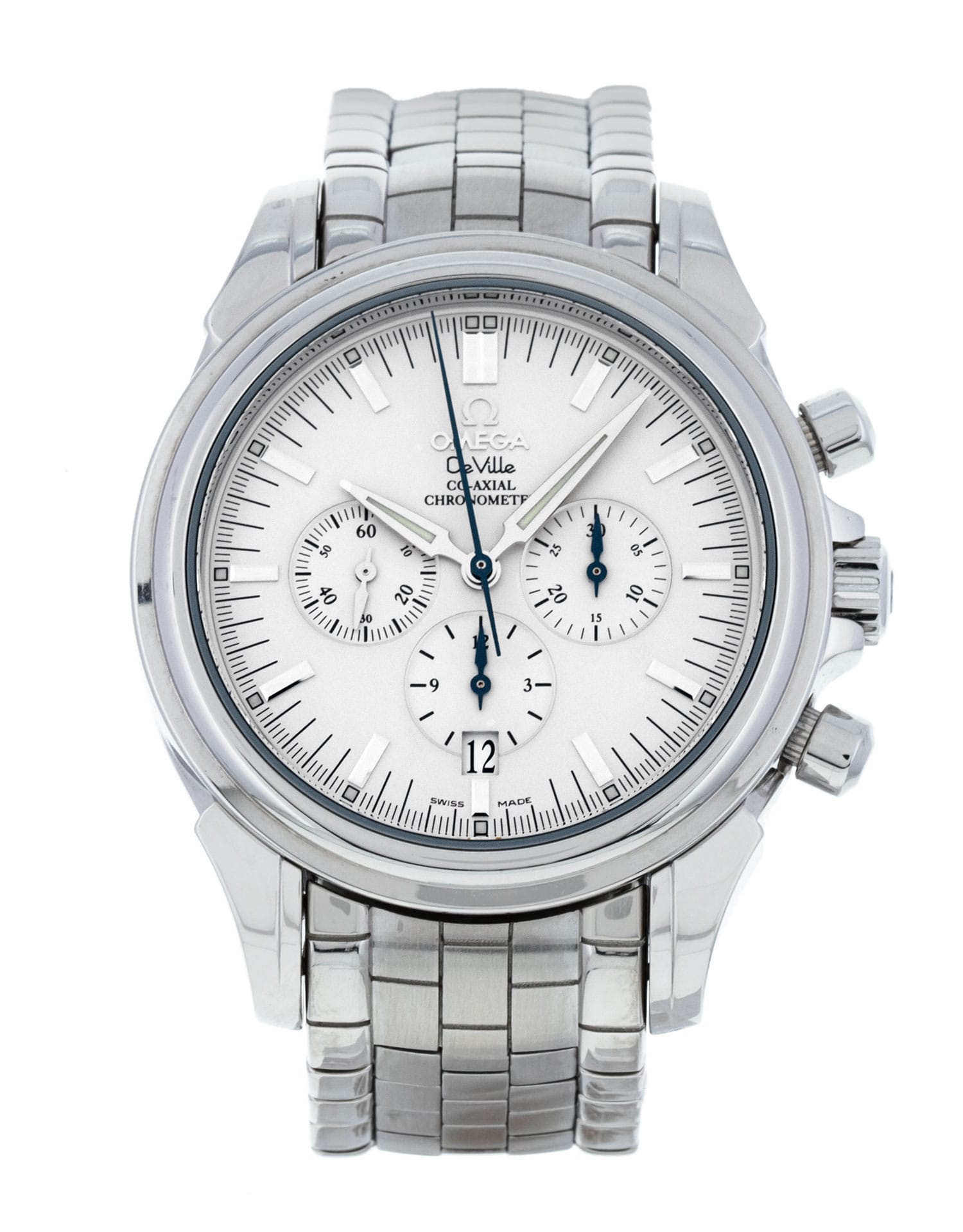 Omega De Ville Co-Axial - cadran Baton argentée