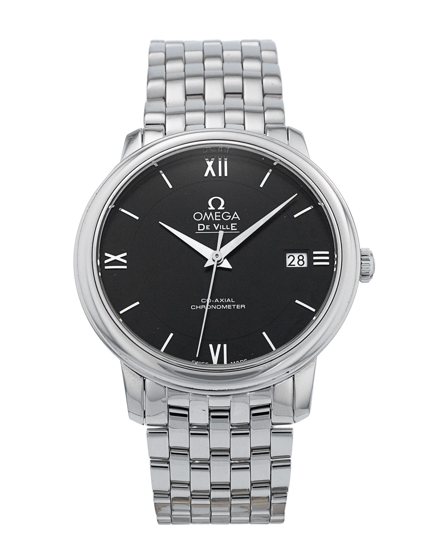 Omega De Ville Prestige - cadran Noir à chiffres romains