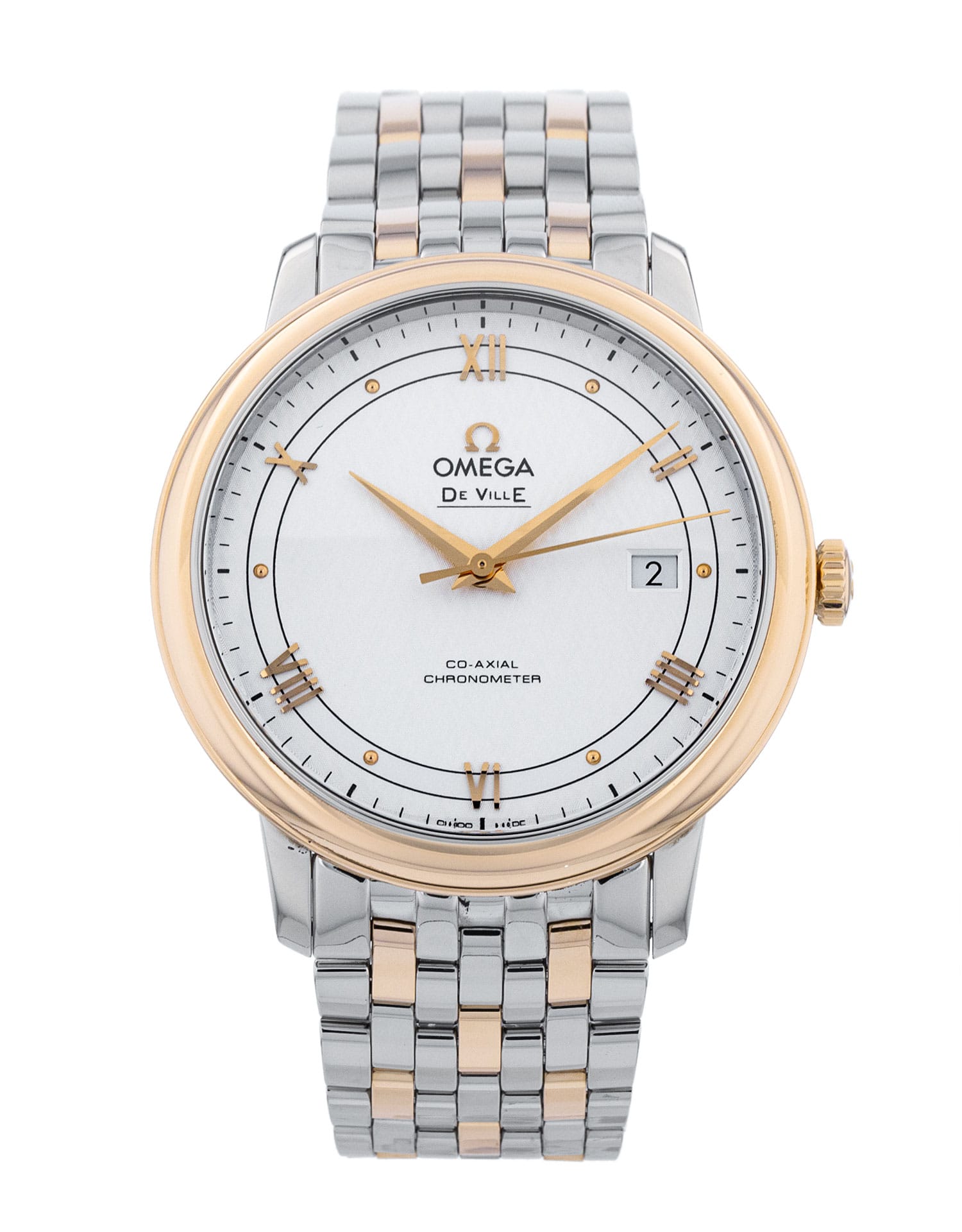 Omega De Ville Prestige - cadran Argent quartier chiffre romains