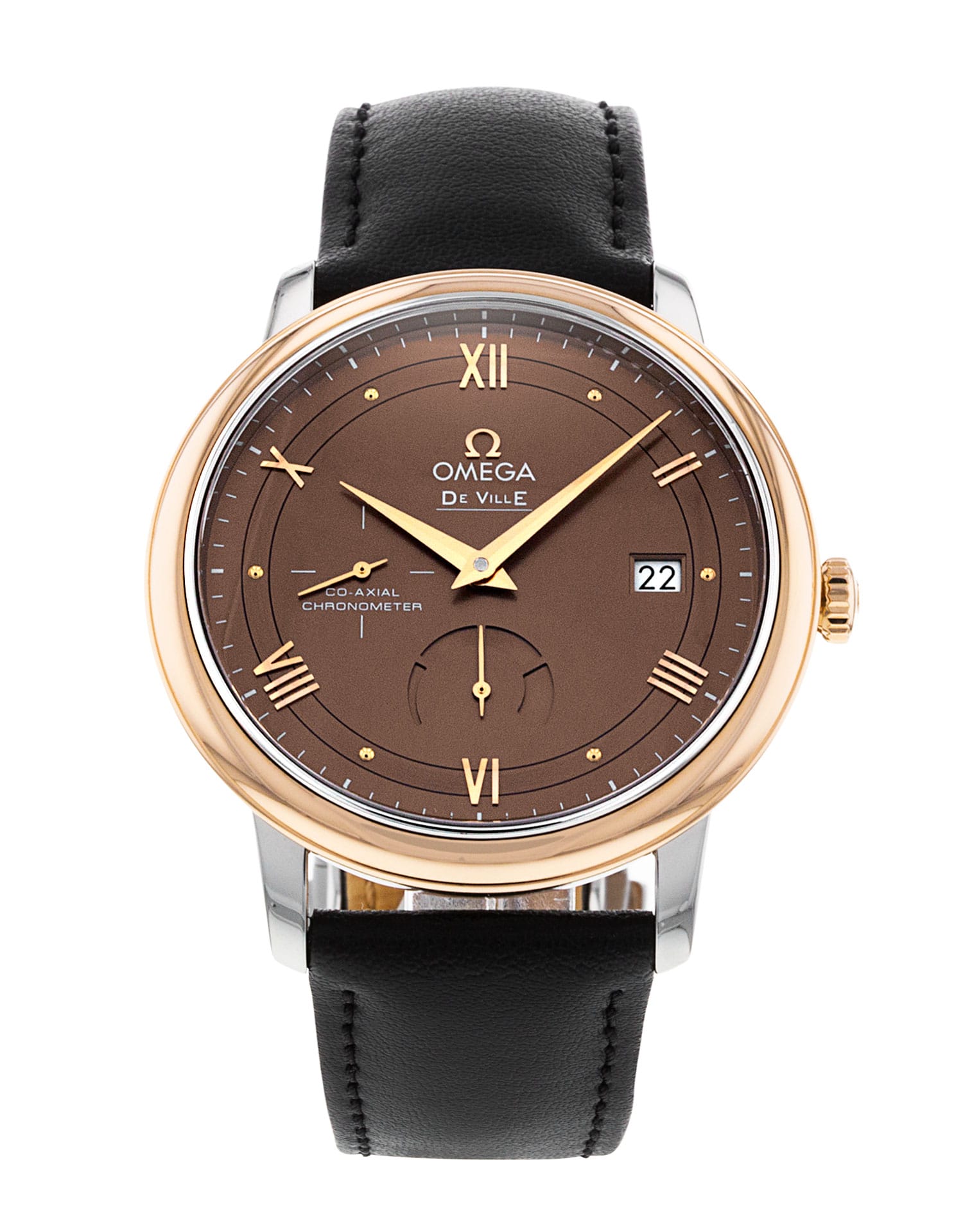 Omega De Ville Prestige - cadran Brun à chiffres romains
