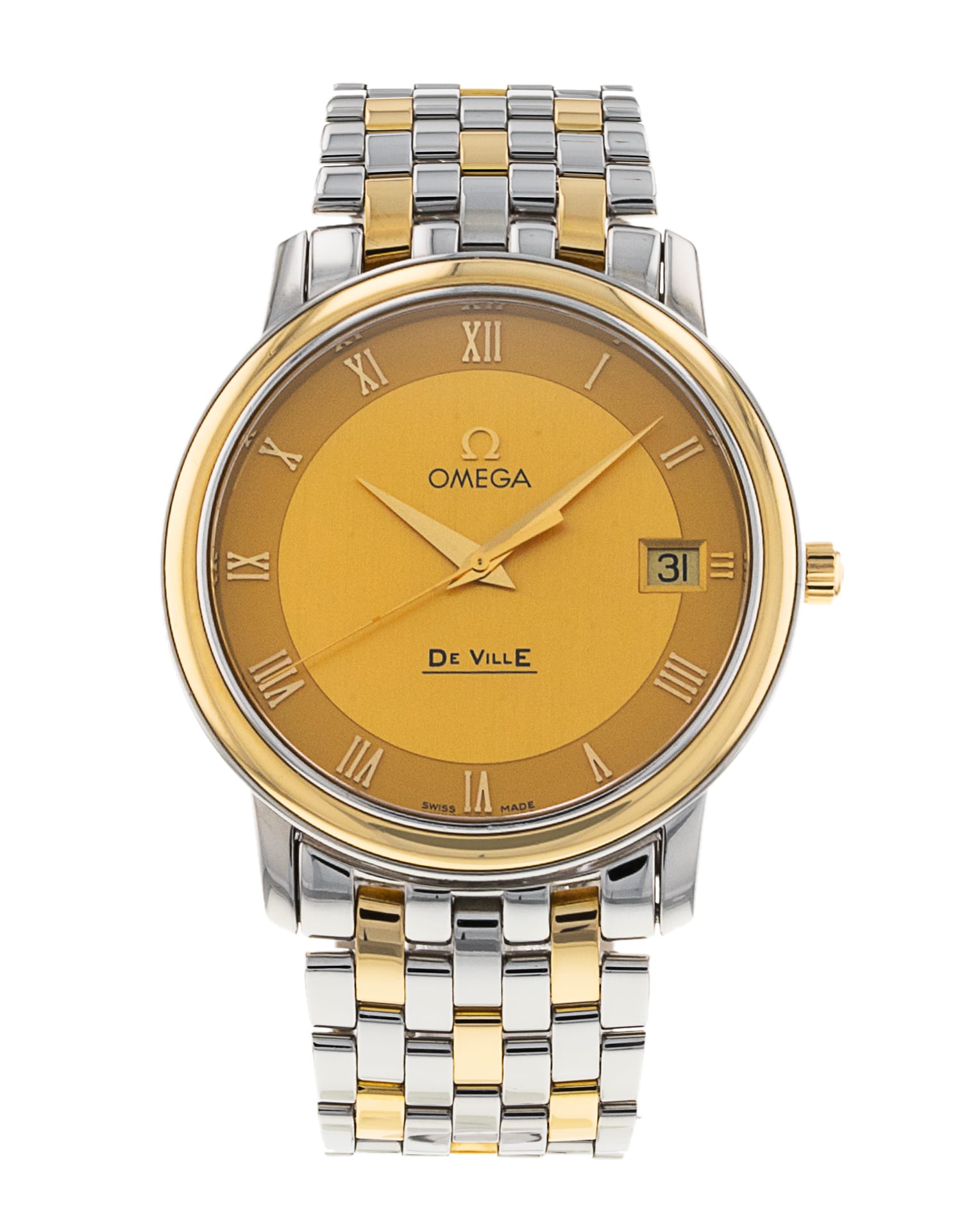 Omega De Ville Prestige - cadran Champagne à chiffres romains