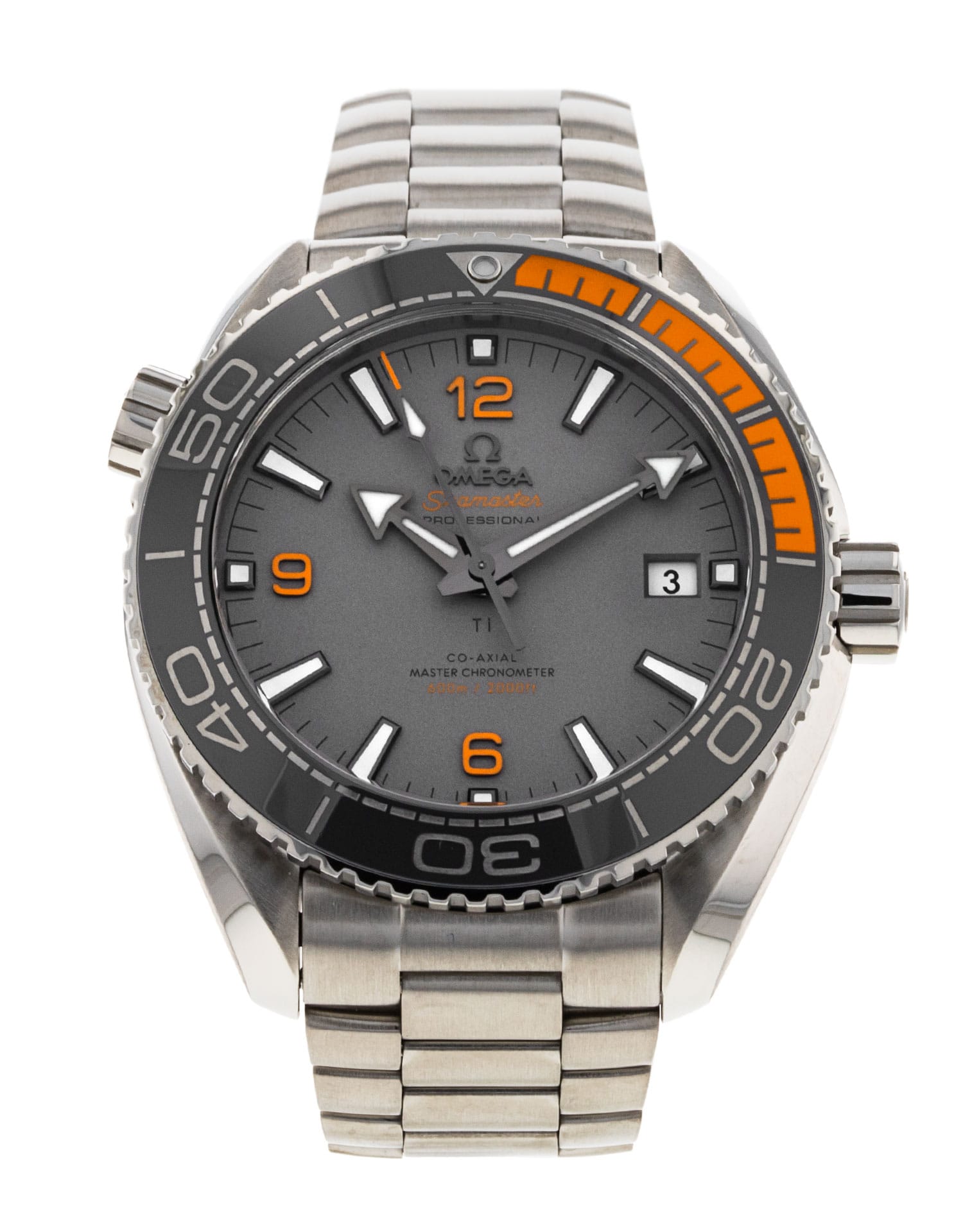 Omega Planet Ocean - cadran Quart gris arabe