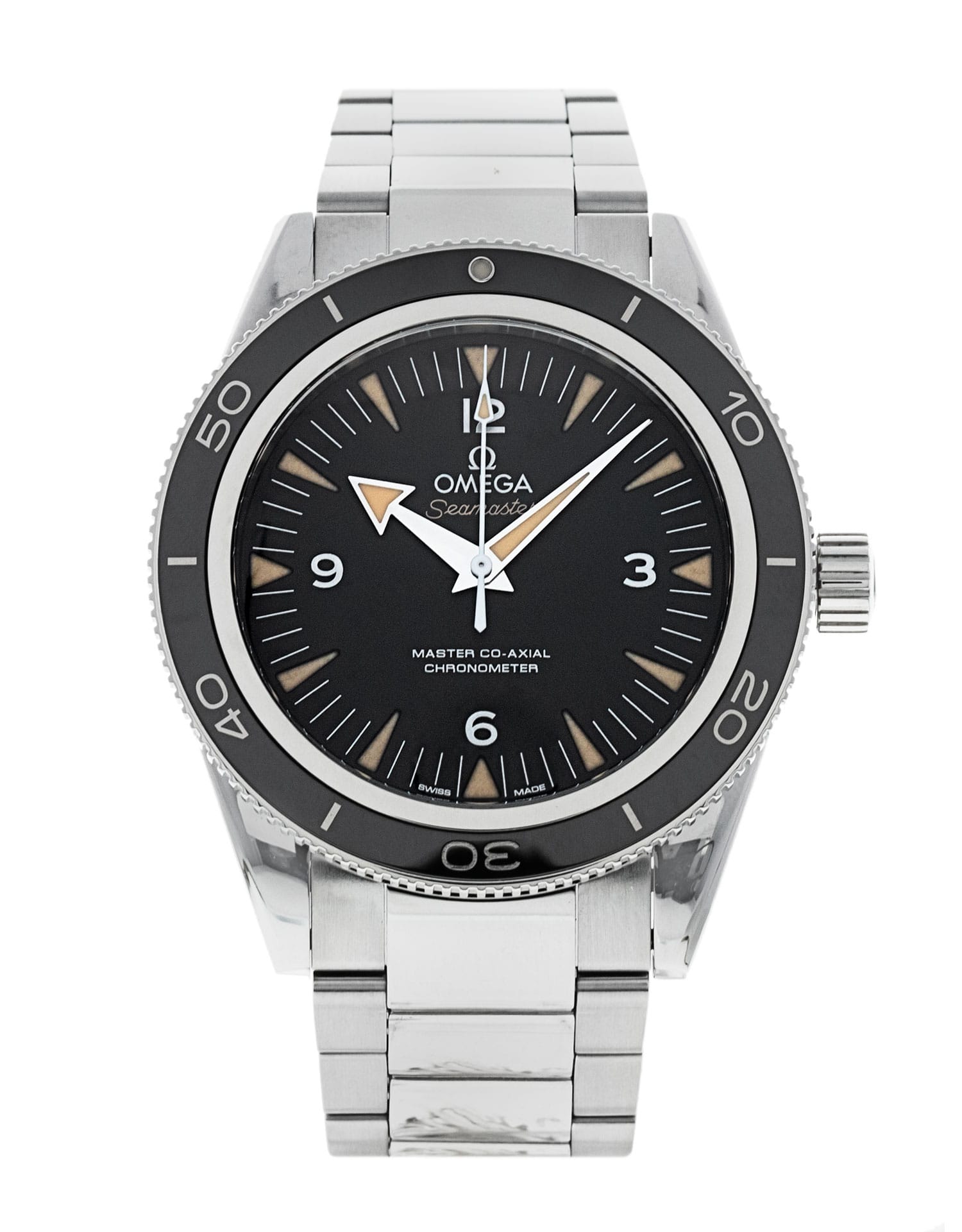 Omega Seamaster 300 - cadran Trimestre noir arabe