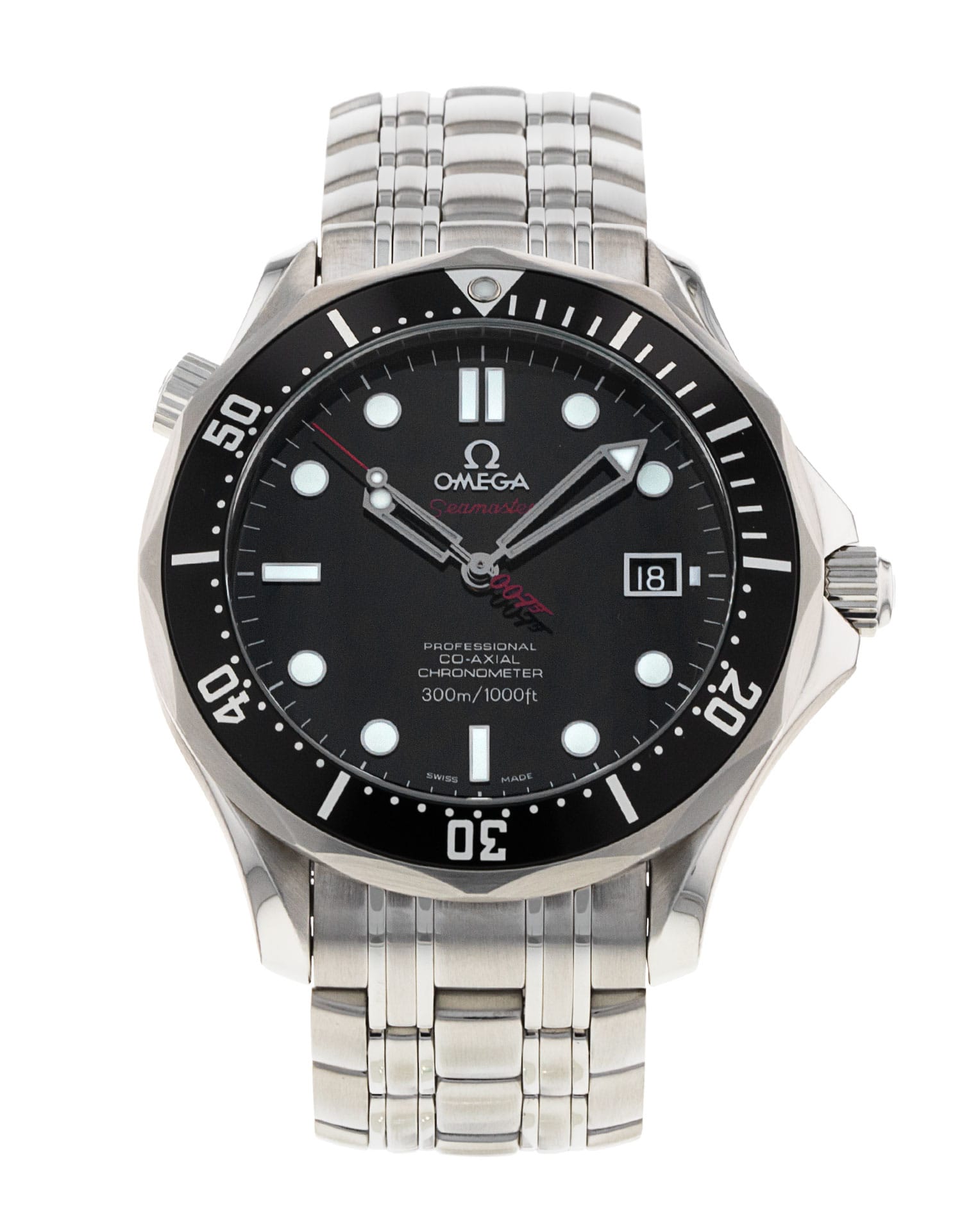 Omega Seamaster 300m - cadran Noir et un bracelet e Métal