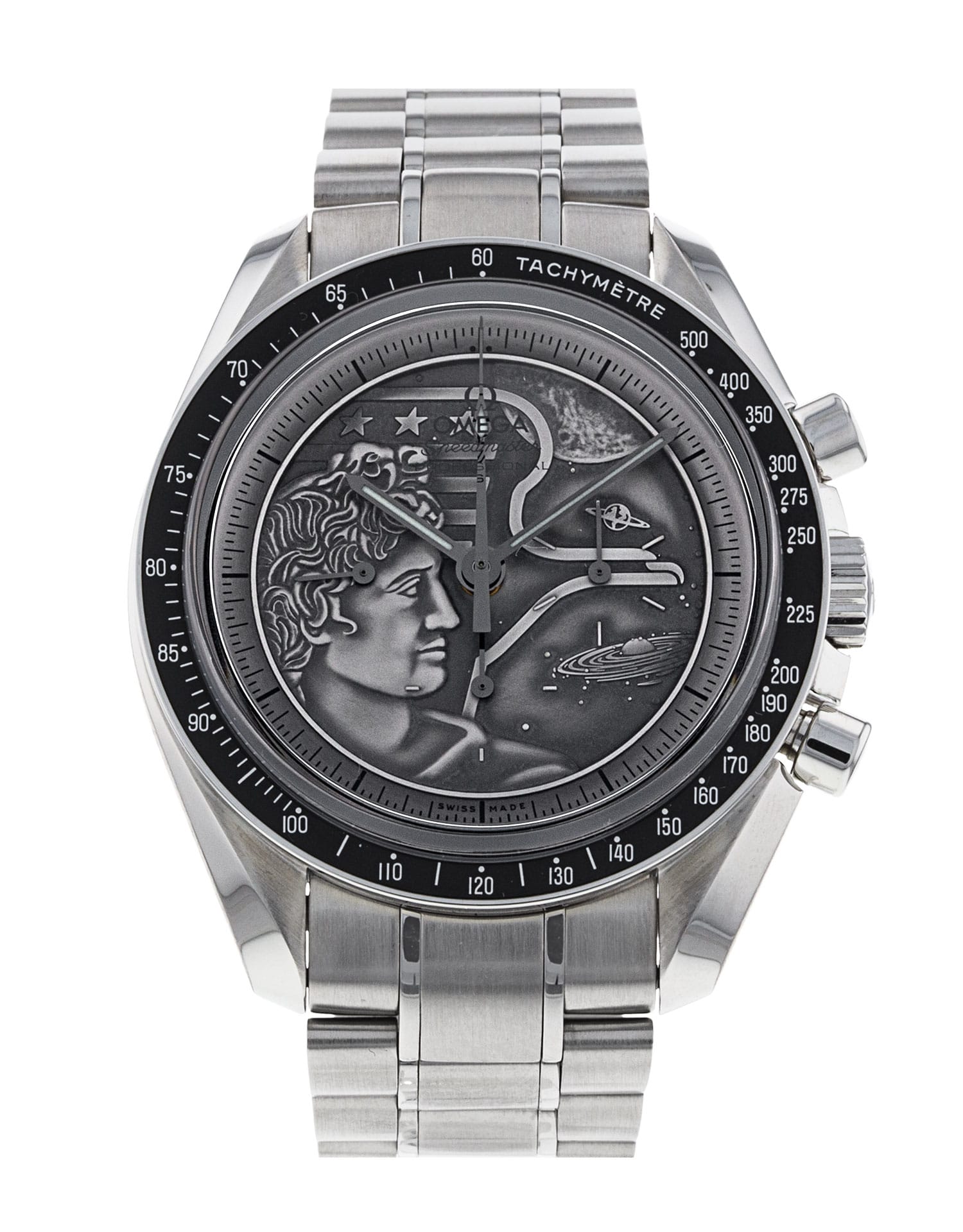 Omega Speedmaster Apollo - cadran Argent