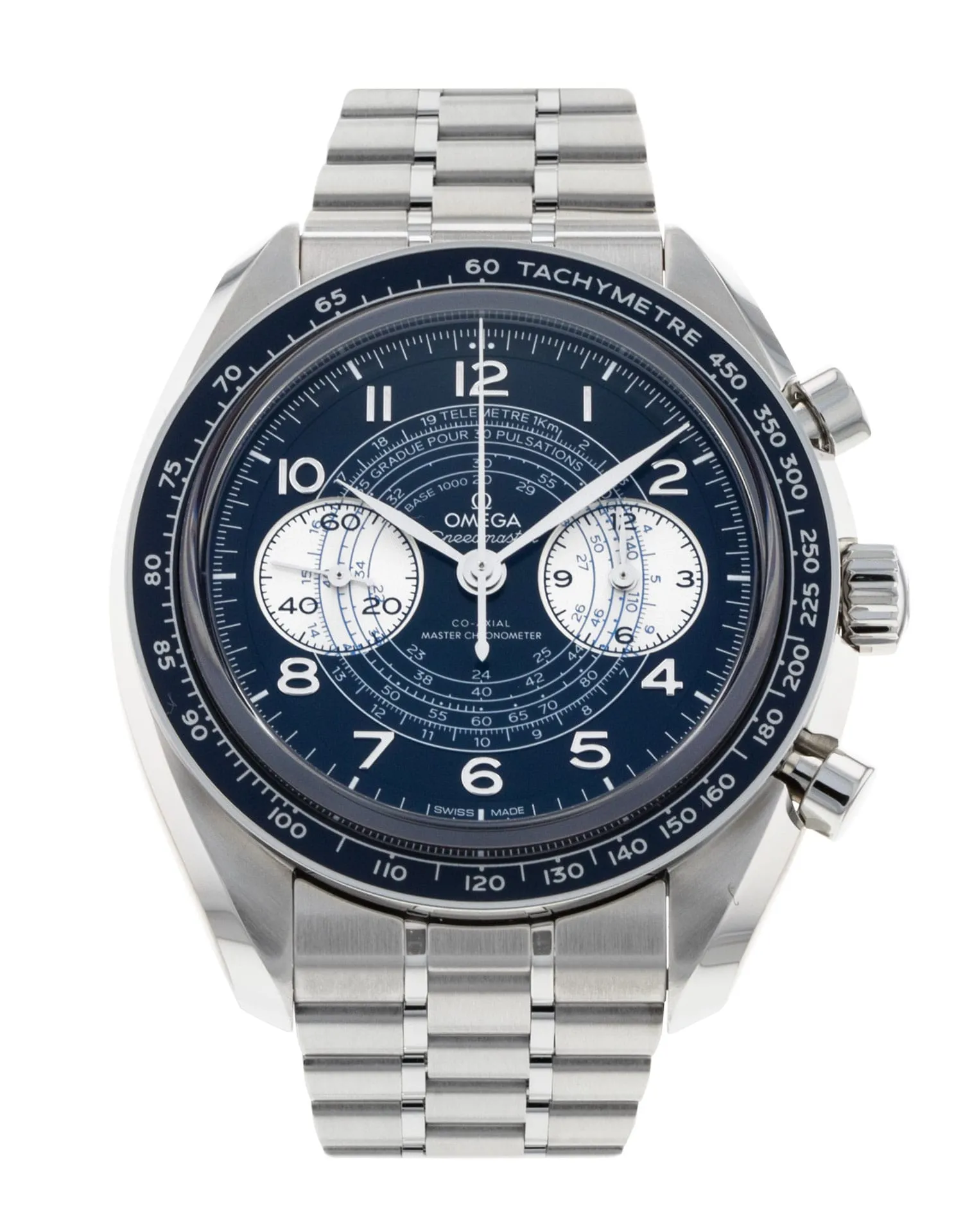 Omega Speedmaster Chronoscope - cadran Bleu Arabe