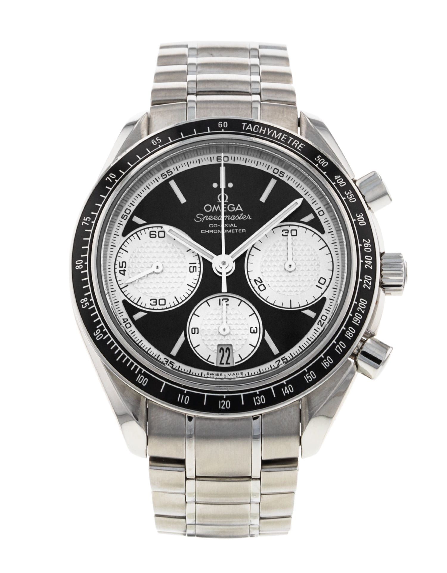 Omega Speedmaster Racing - cadran Baton noire