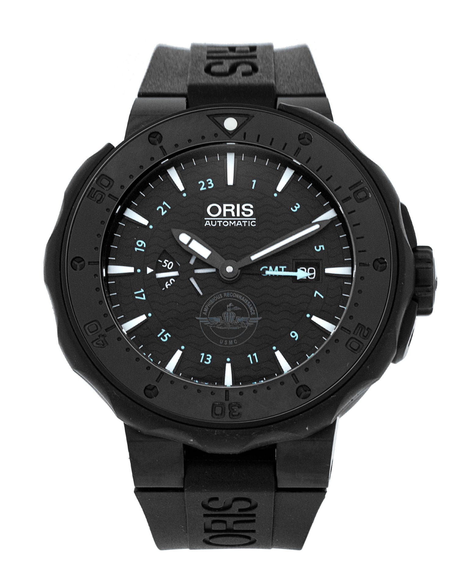 Oris ProDiver Date - cadran Baton noire