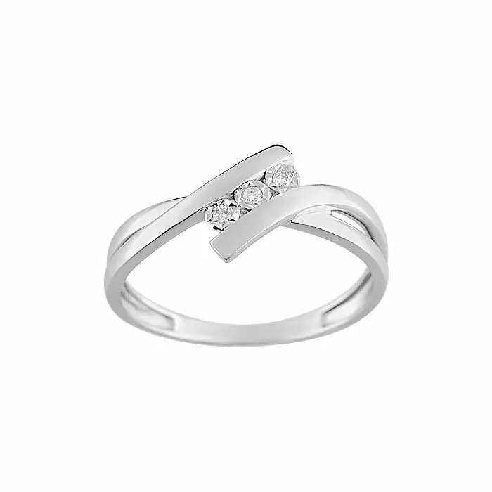 Achat Bague en or blanc et diamants de 0.03ct
