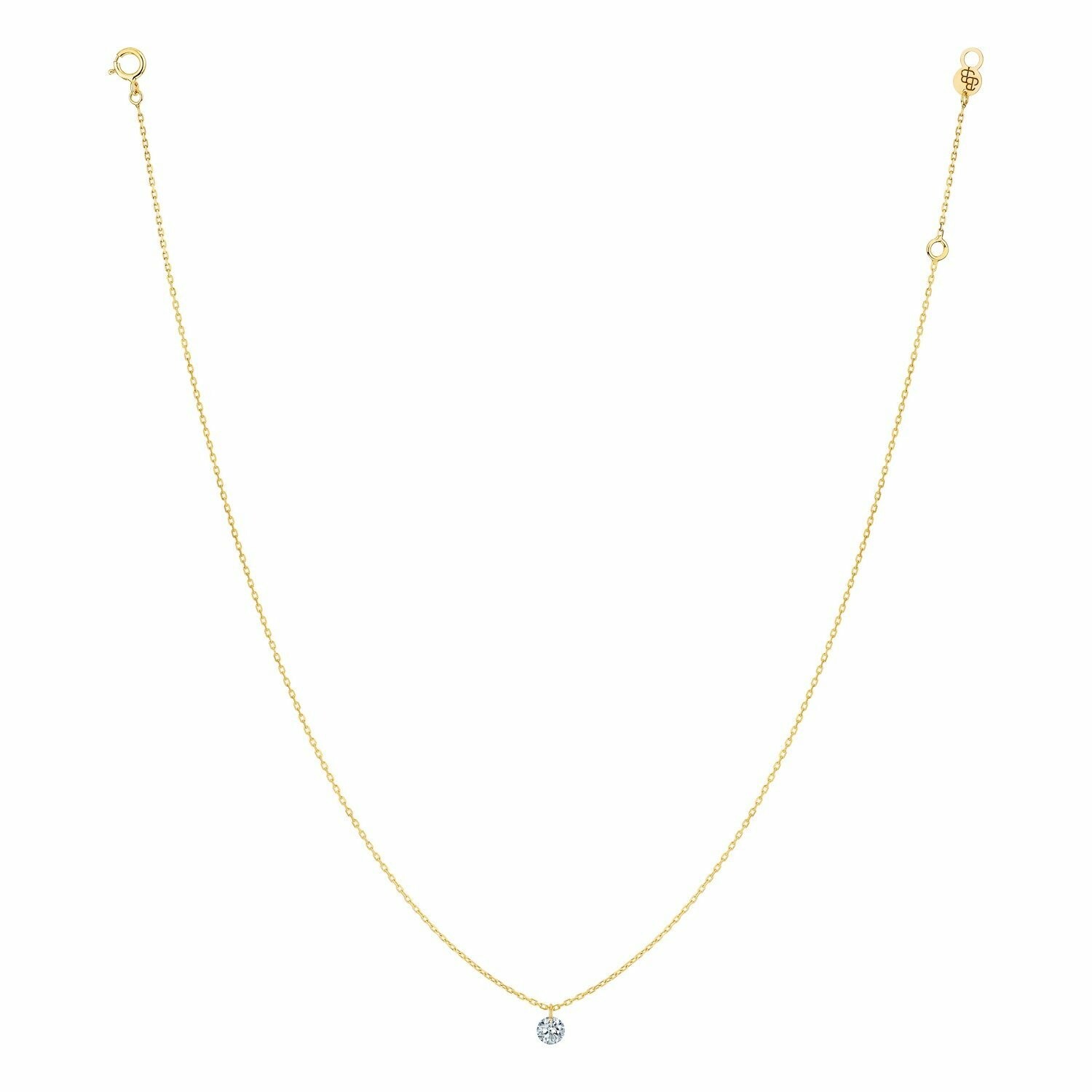 Achat Collier La Brune & La Blonde 360° en or jaune et diamant de 0.07ct