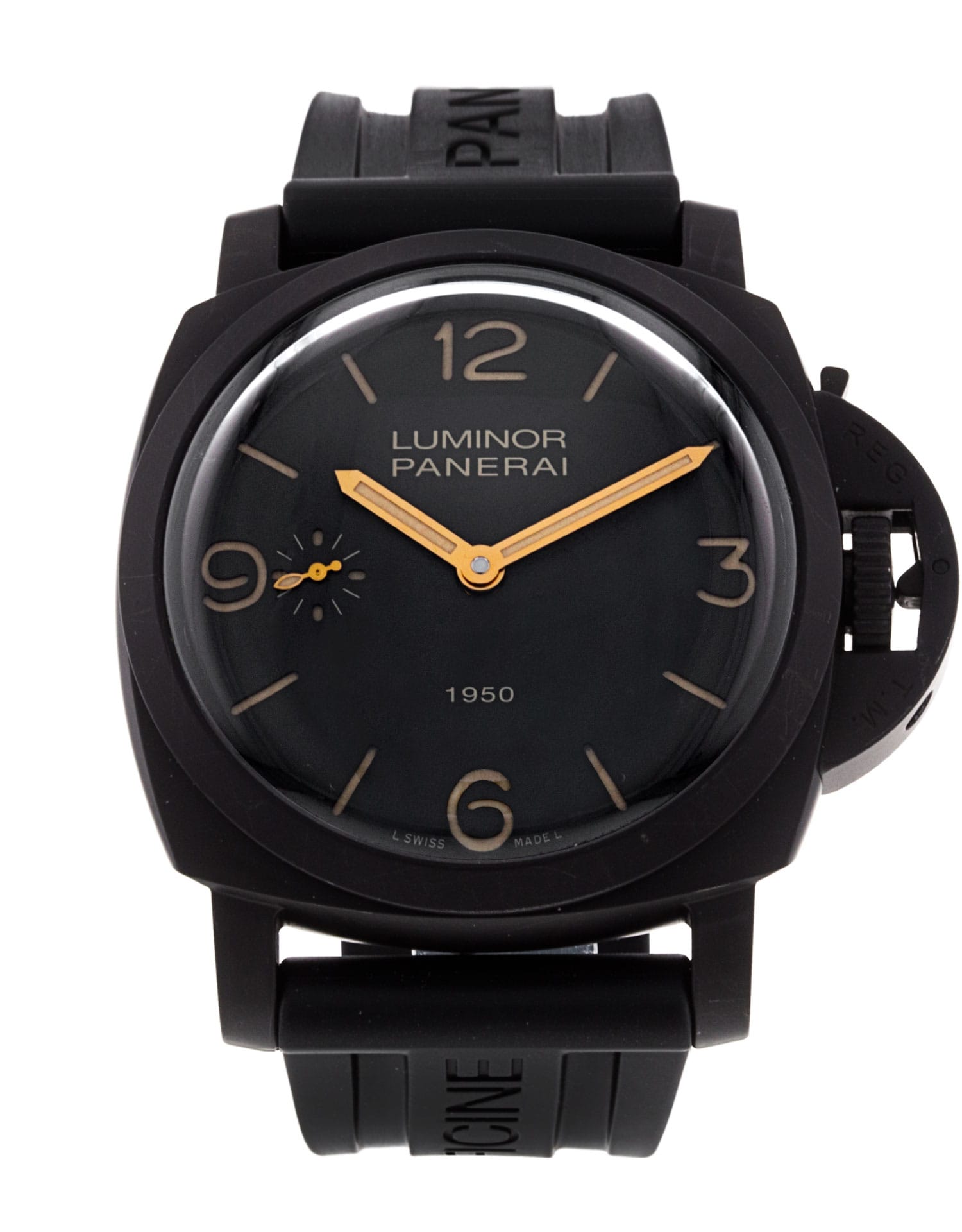 Panerai Luminor 1950 - cadran Trimestre noir arabe