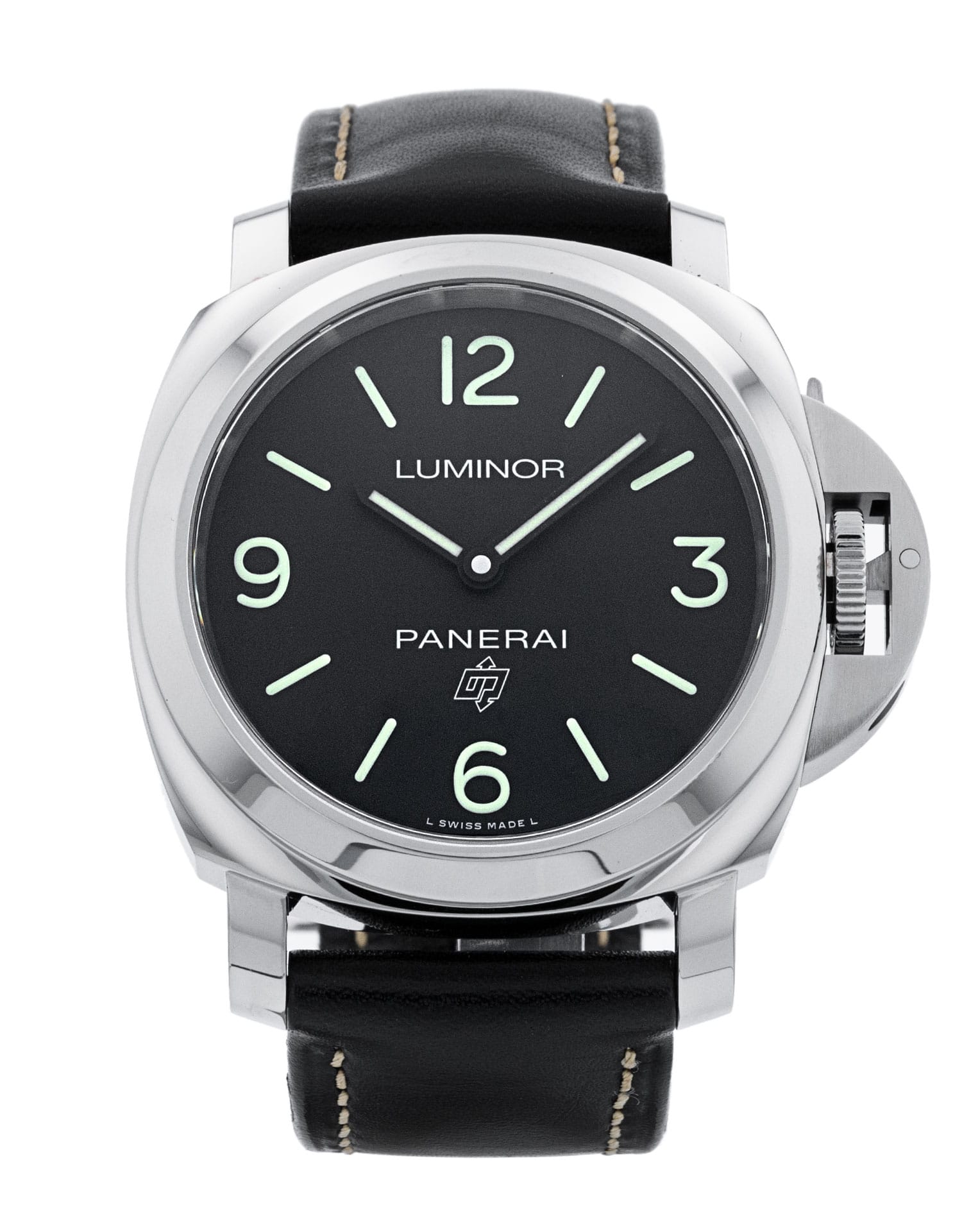 Panerai Luminor Base - cadran Trimestre noir arabe