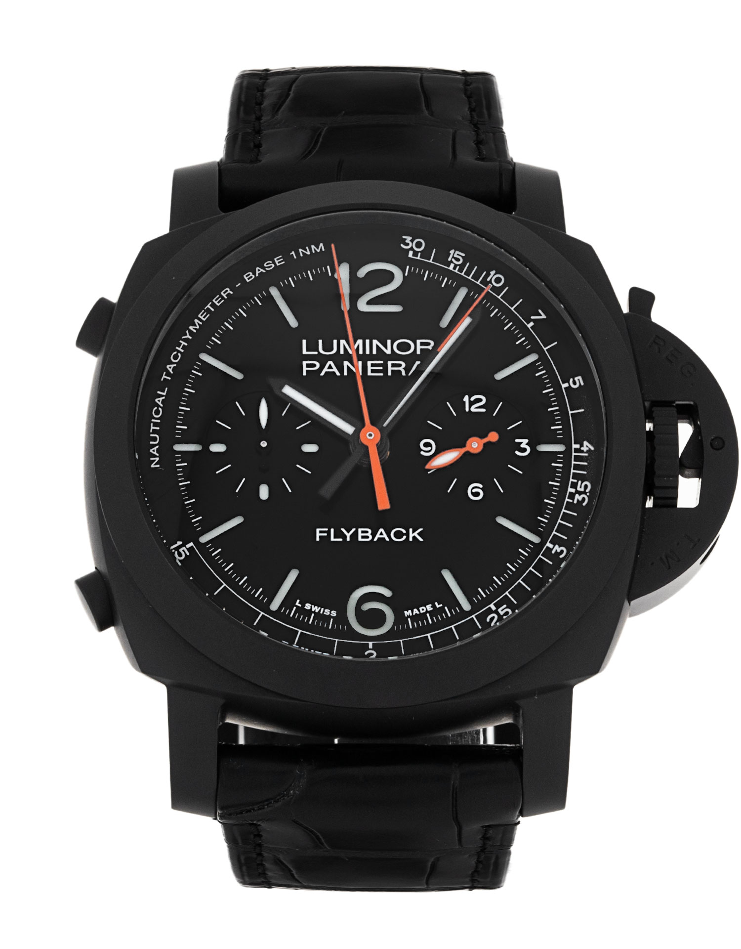 Panerai Luminor Chrono - cadran Noir et un bracelet e Cuir