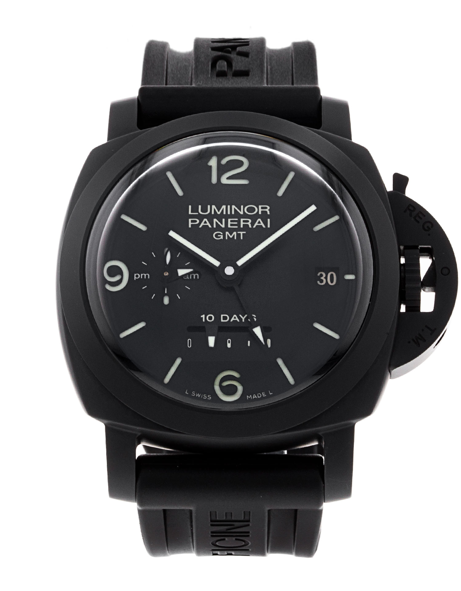 Panerai Luminor GMT - cadran Baton noire