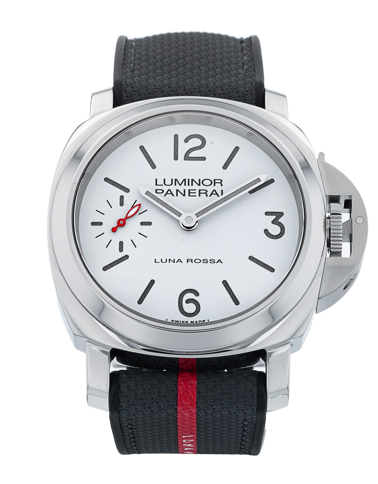 Panerai Luminor Luna Rossa - cadran Quartier blanc arabe