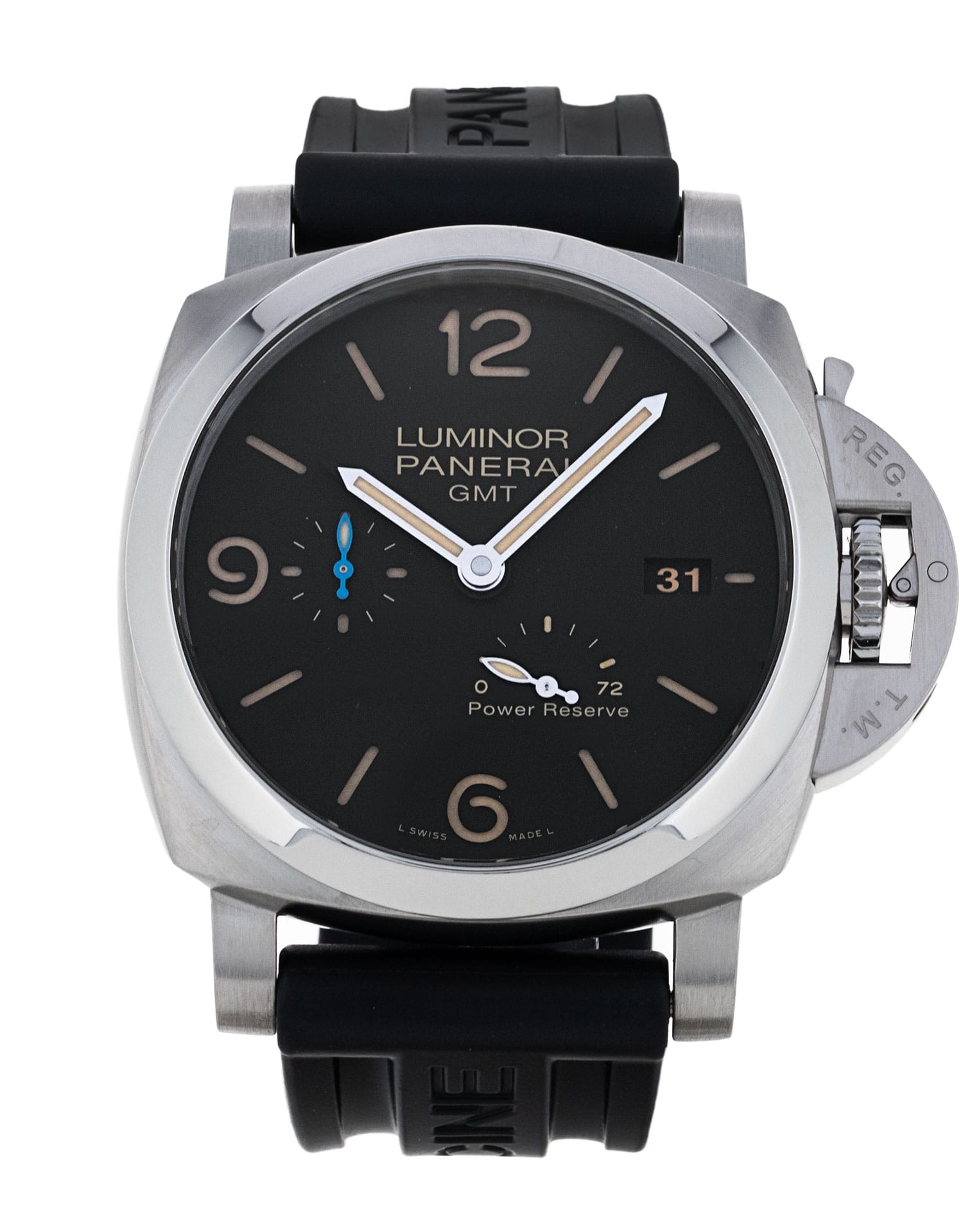 Panerai Luminor Power Reserve - cadran Trimestre noir arabe