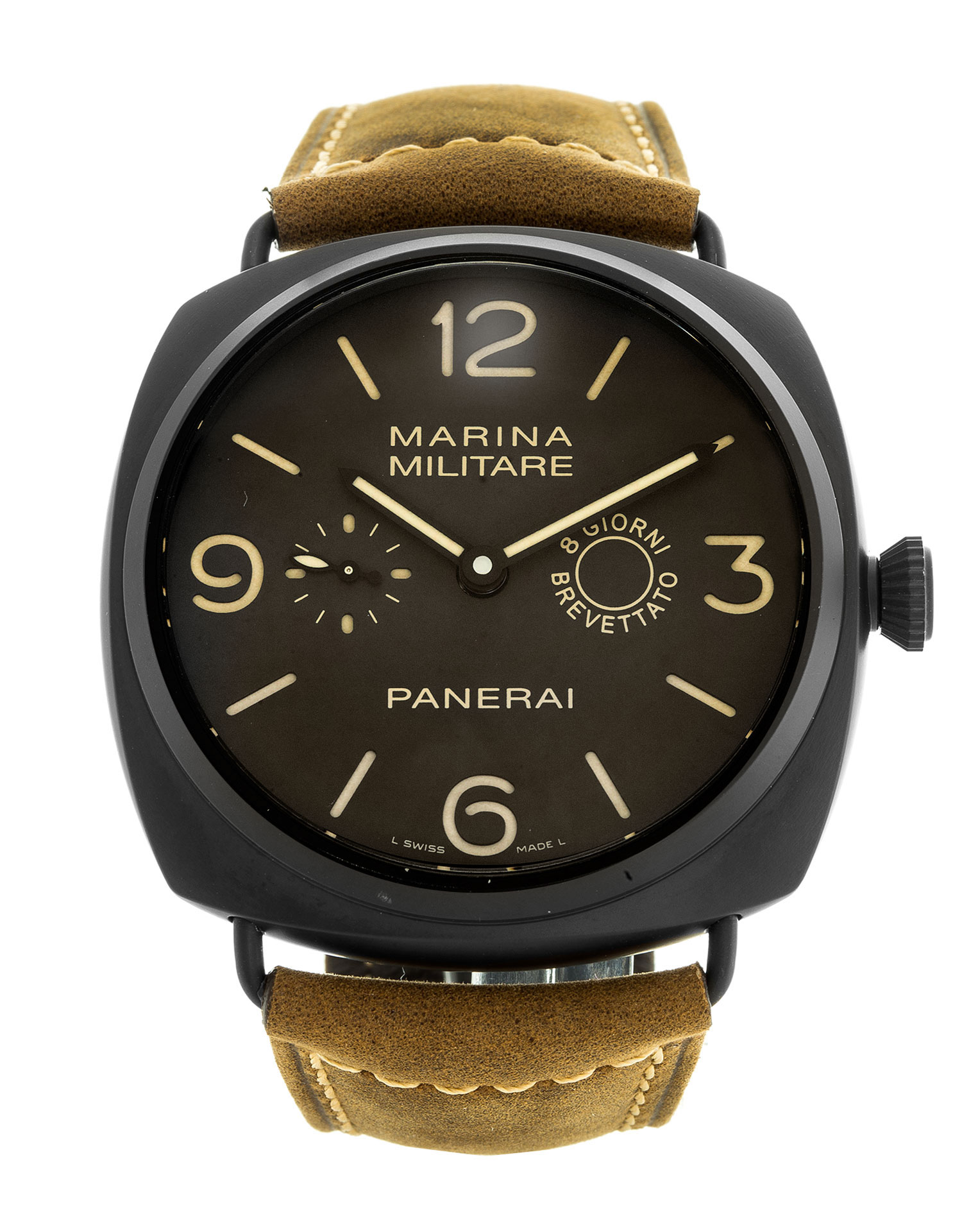 Panerai Radiomir Manual - cadran Brun de quartier arabe
