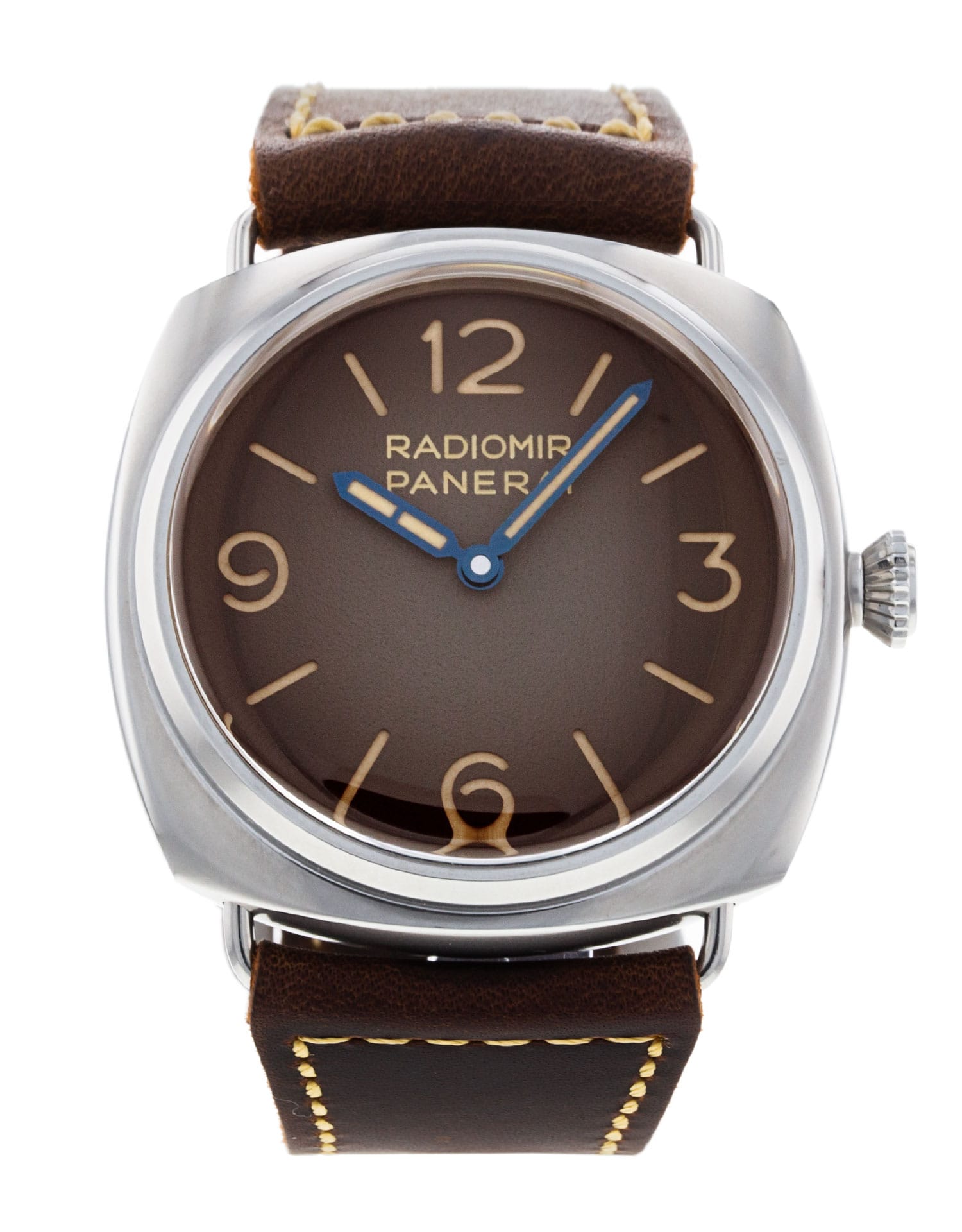 Panerai Radiomir Tre Giorni - cadran Brun de quartier arabe