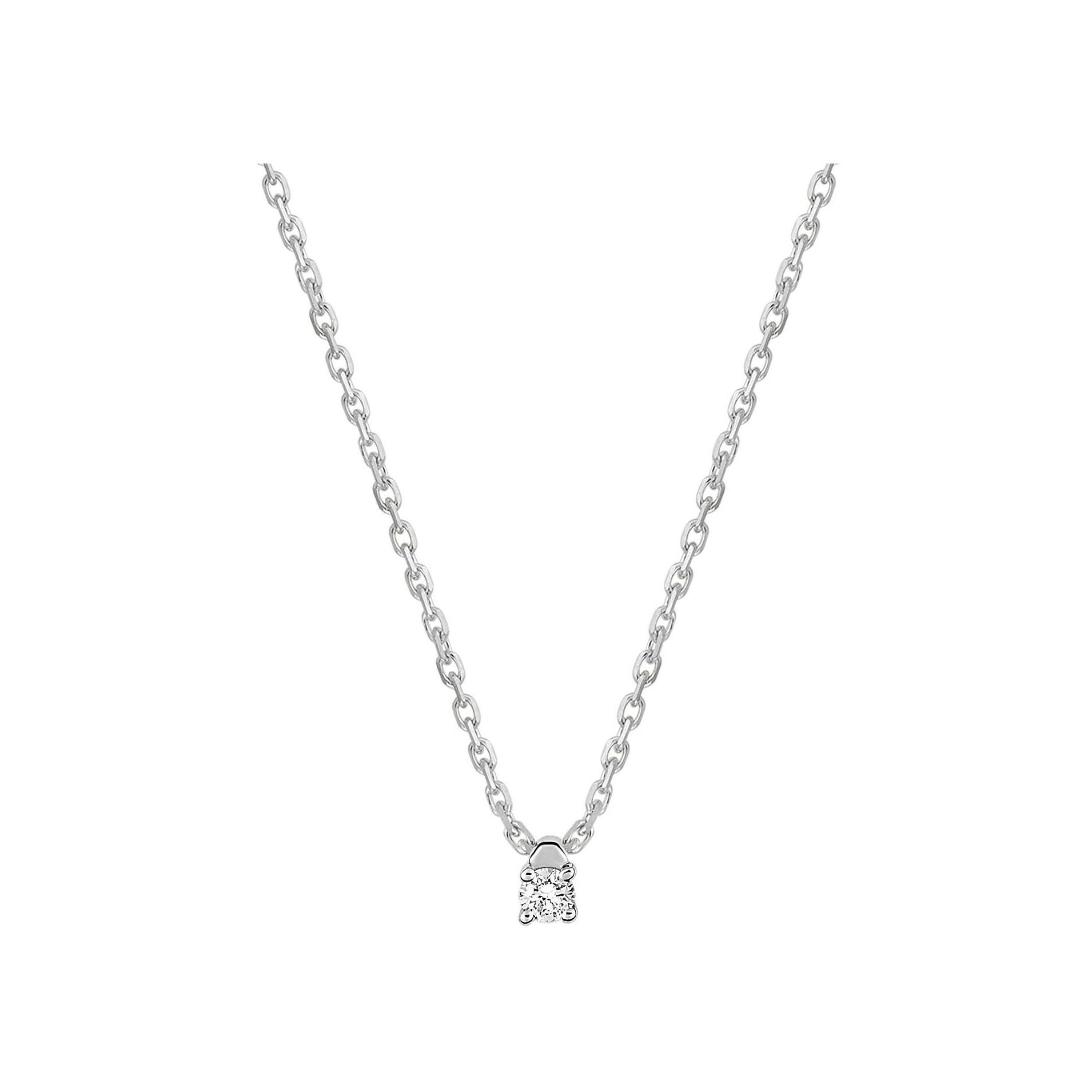 Achat Collier en or blanc et diamant 0.04ct