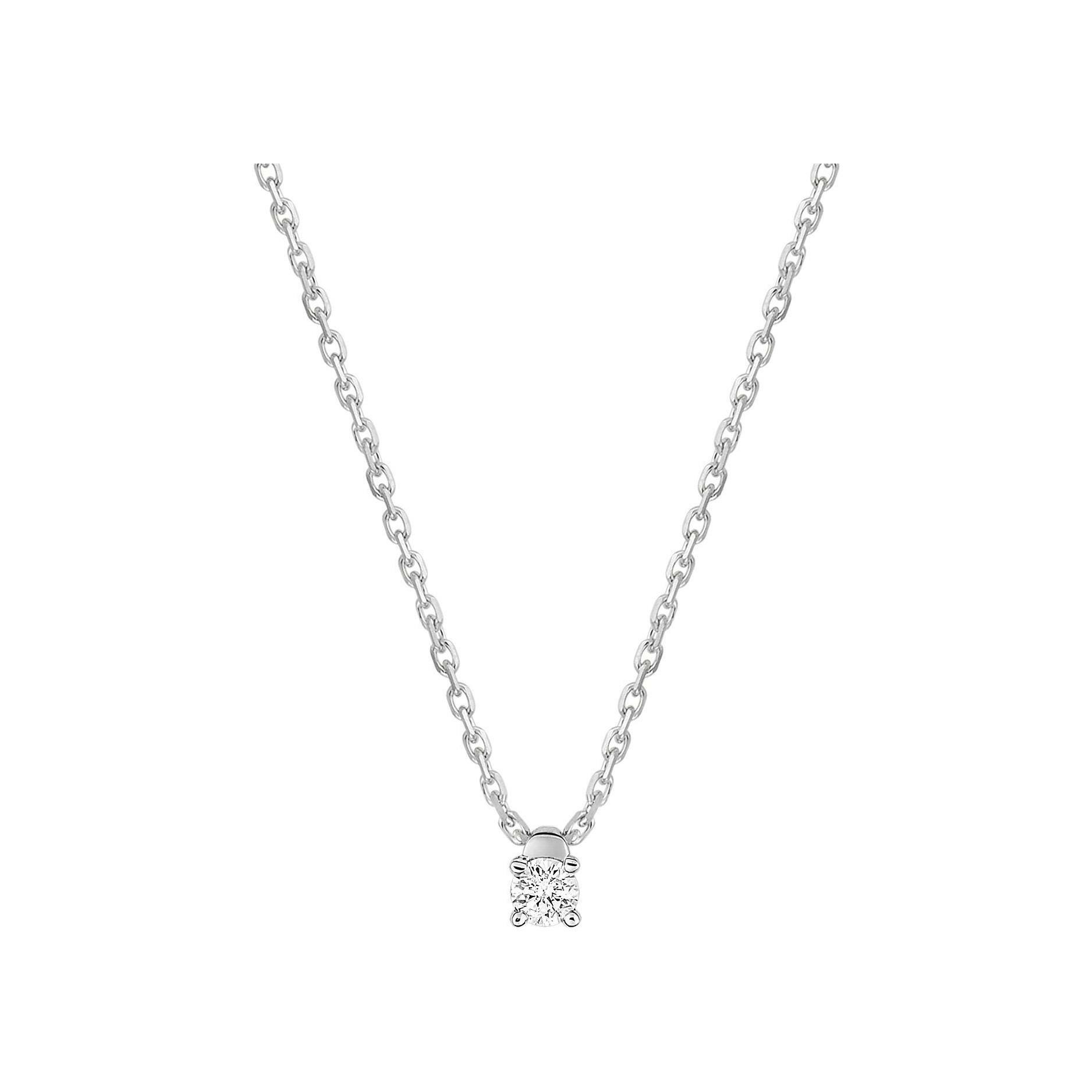 Achat Collier en or blanc et diamant 0.07ct