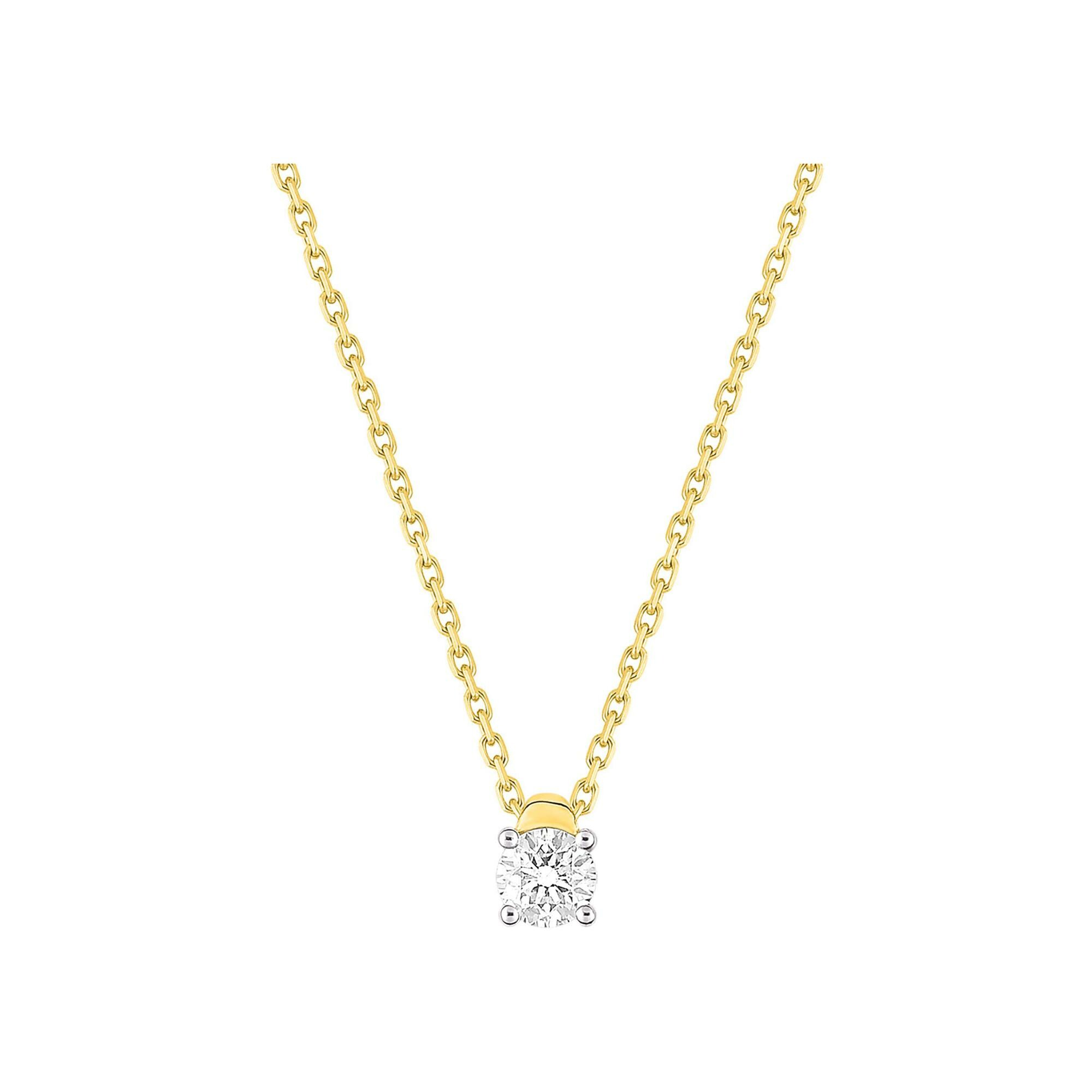 Achat Collier en or jaune et diamant 0.20ct