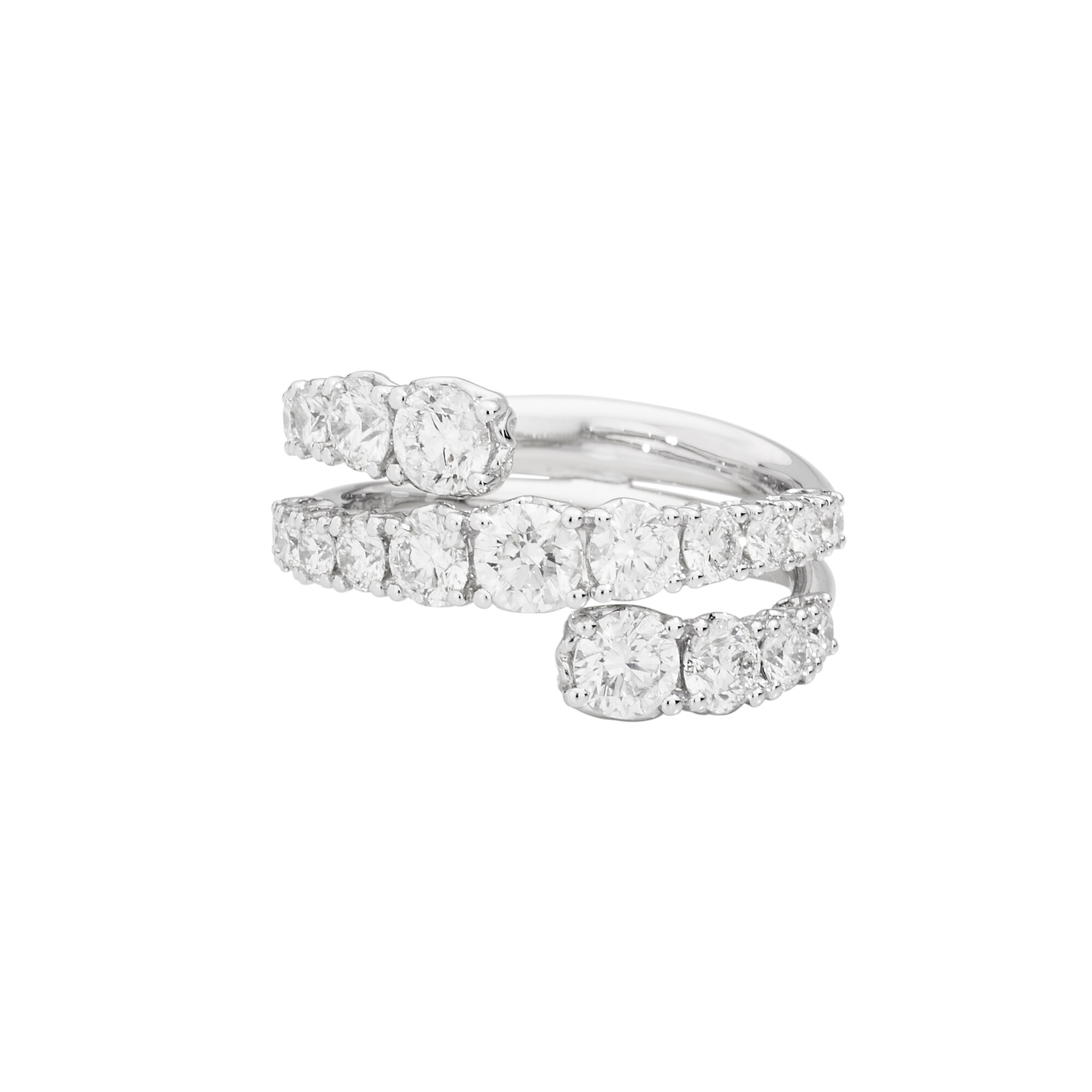 Achat Bague Recarlo Anniversary en or blanc et diamants, taille 54