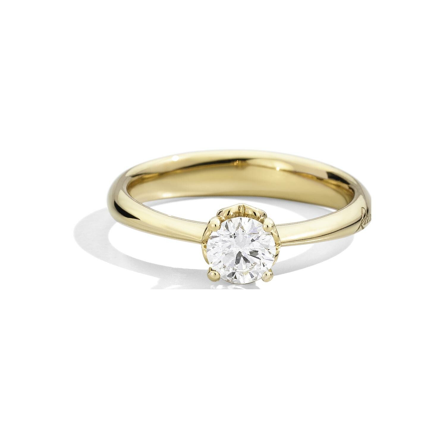 Achat Solitaire Recarlo Anniversary en or jaune et Diamant 0.16ct, taille 54